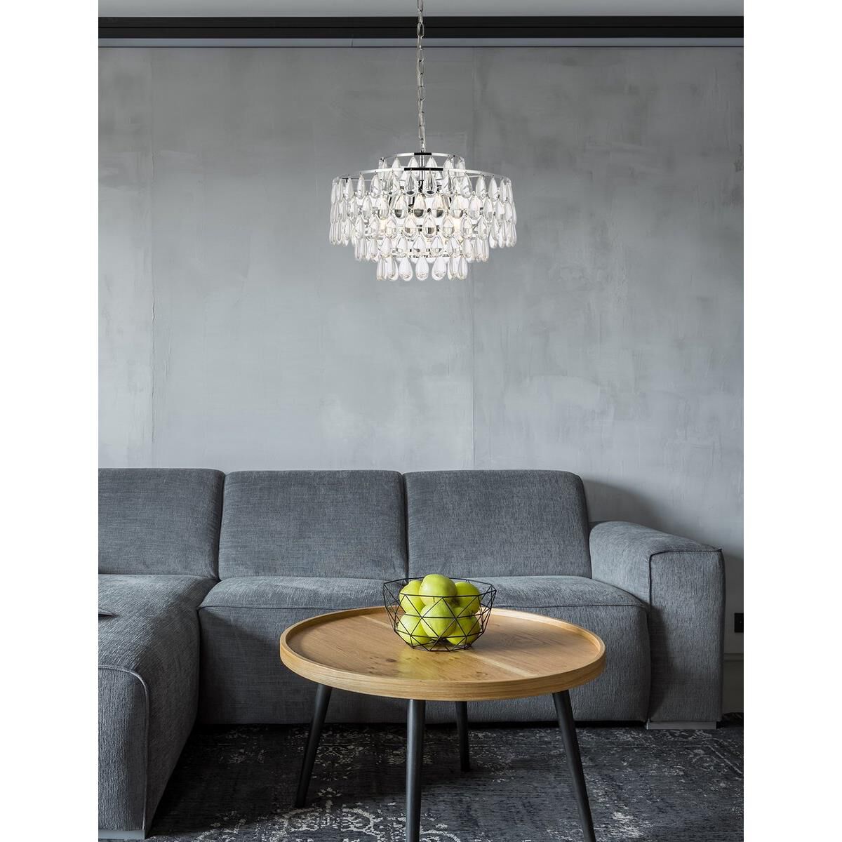 Shown in Chrome finish and Royal Cut Clear crystal