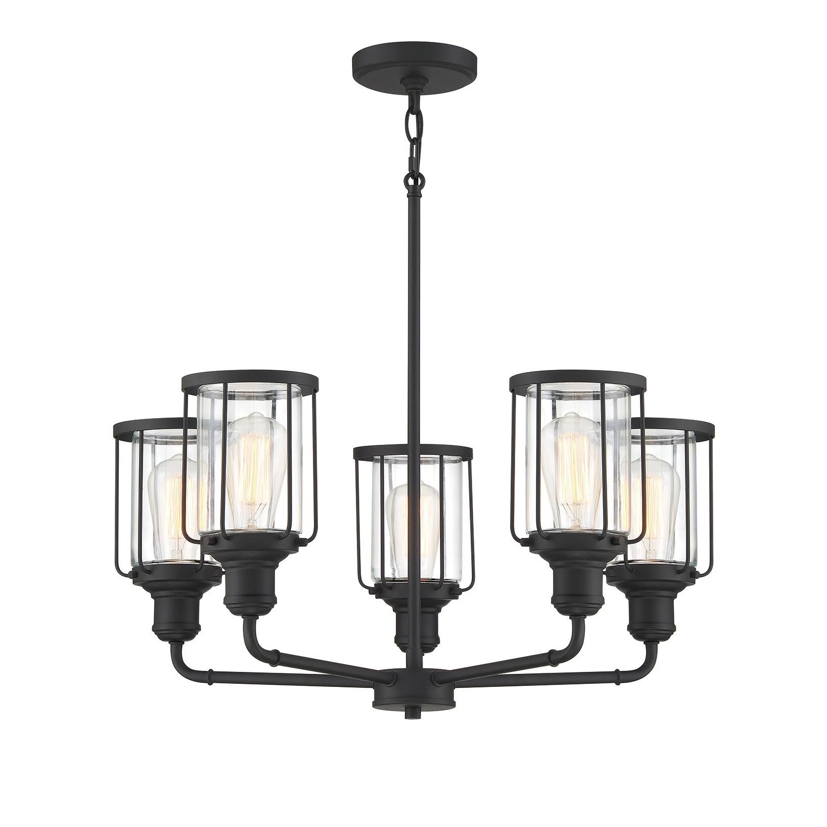 Ludlow 25 Inch 5 Light Chandelier by Quoizel