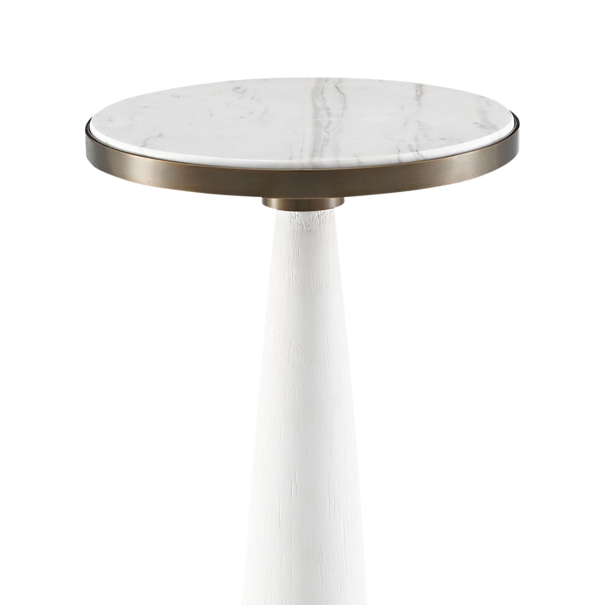 Shown in White Gesso - Antique Brass finish