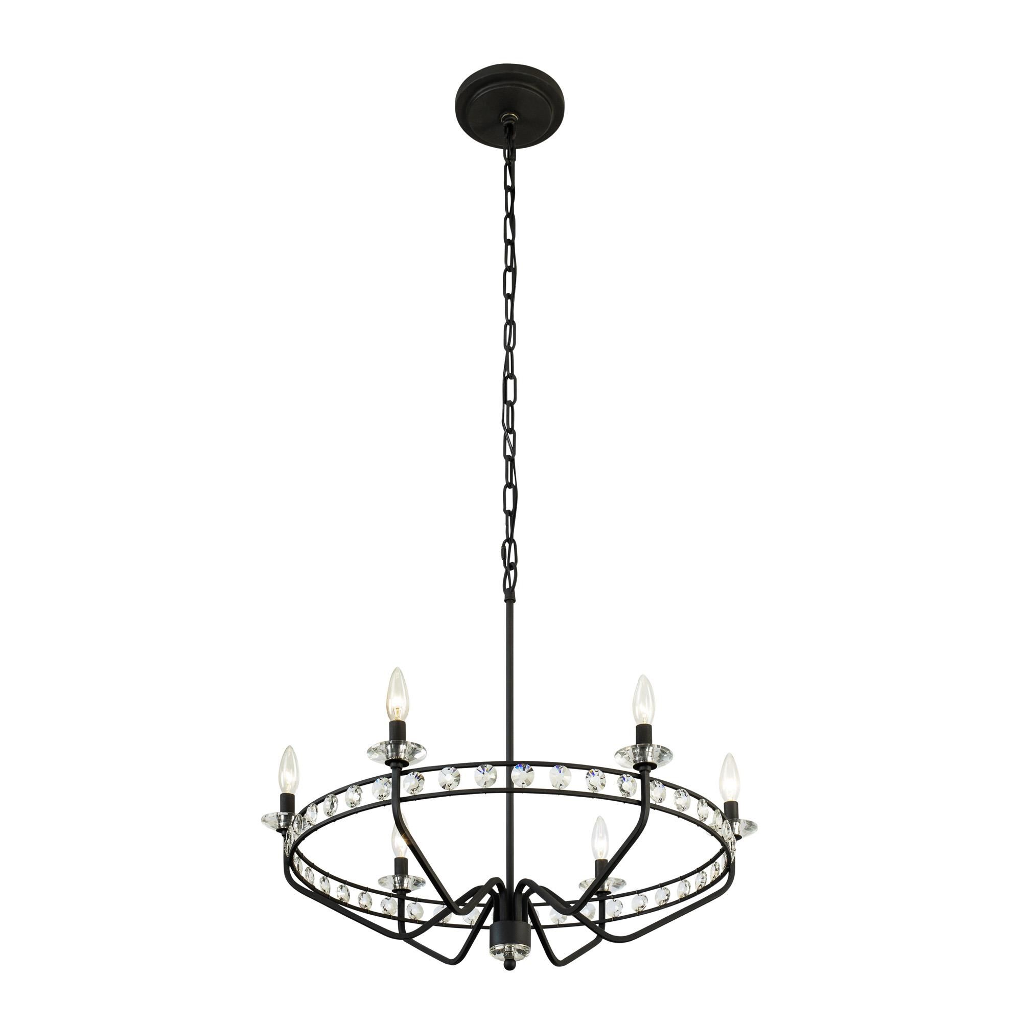 Monroe 29 Inch 6 Light Chandelier | Capitol Lighting 1800lighting.com