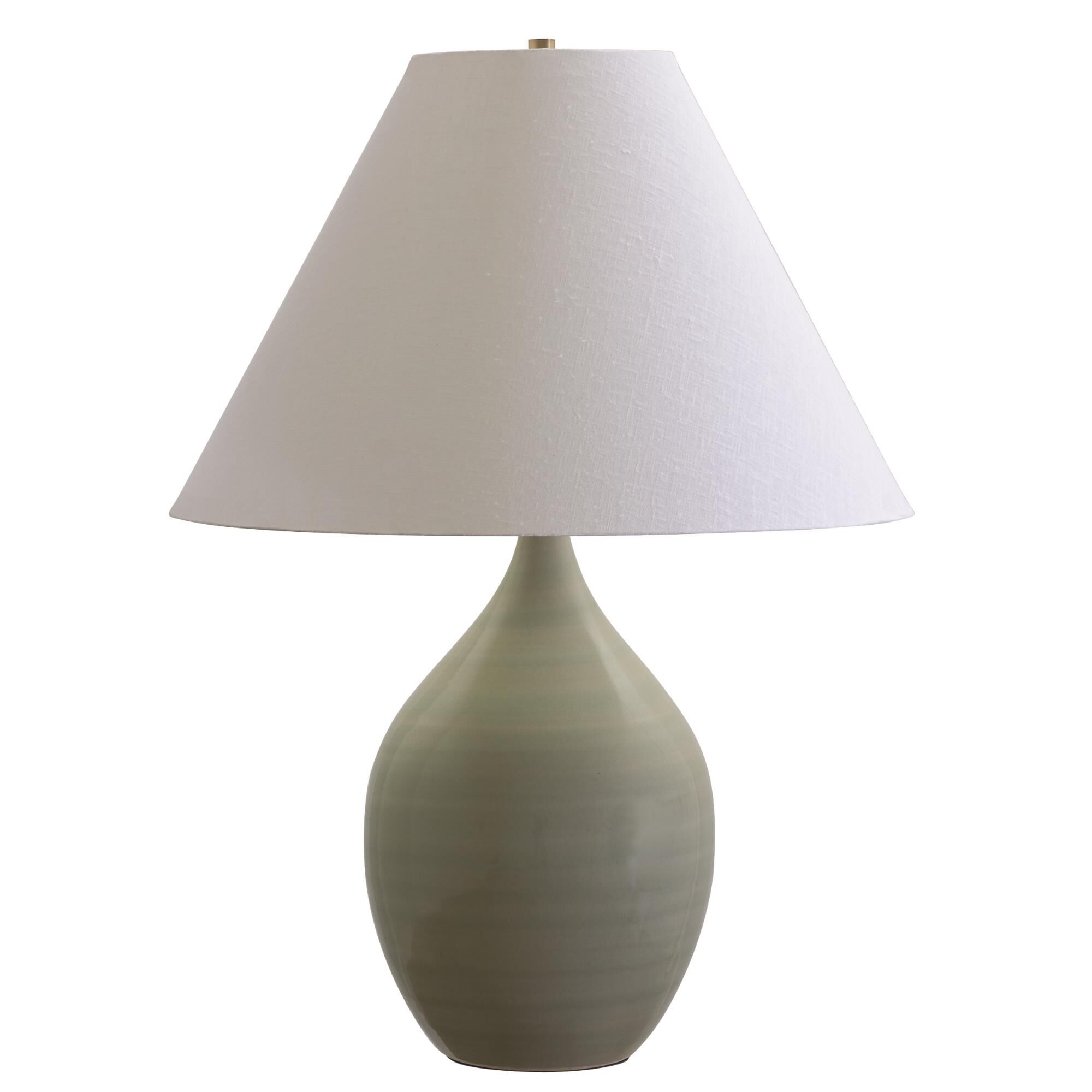 Shown in Celadon finish and Cream Linen Hardback shade