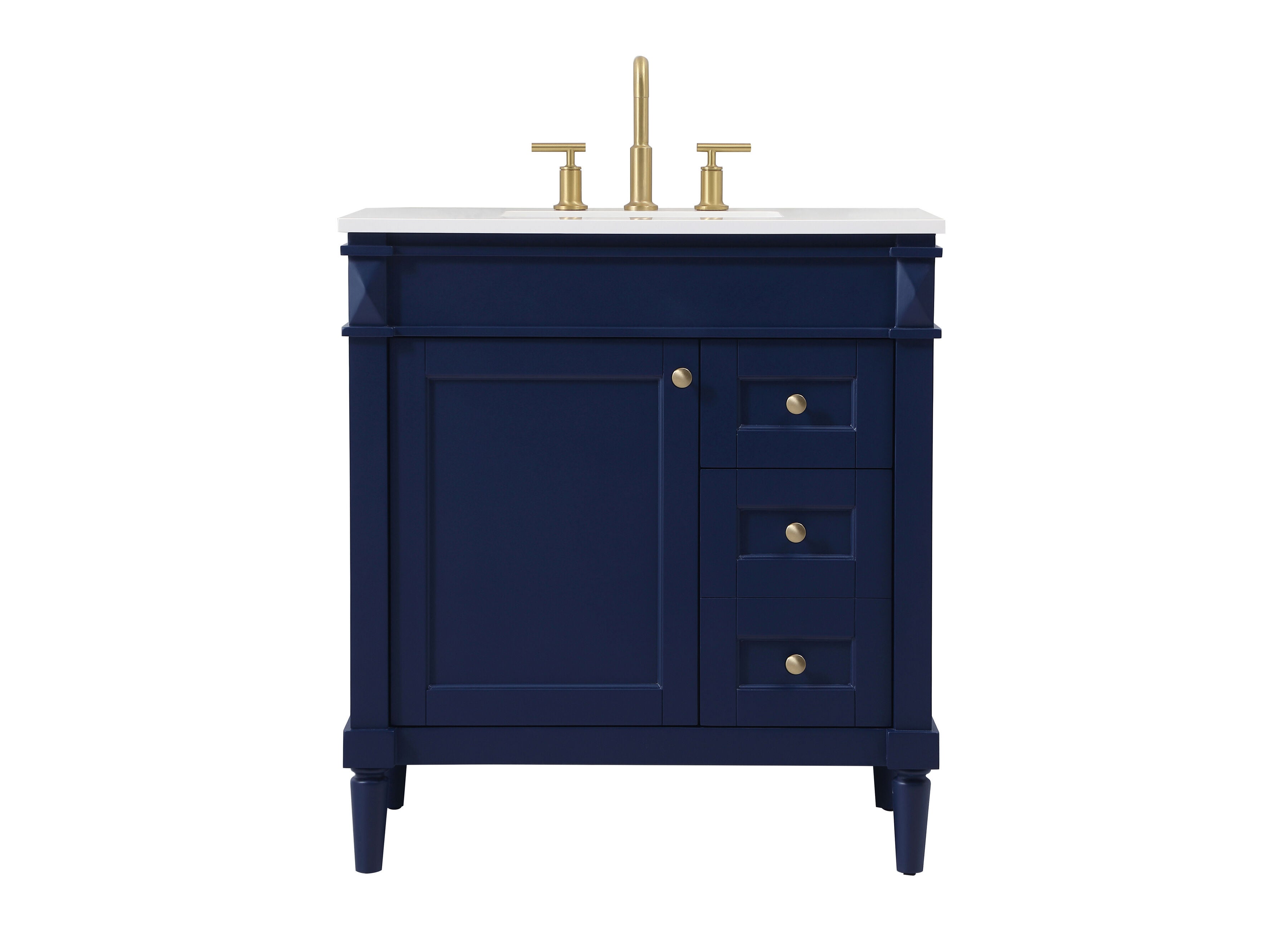 Shown in Blue finish