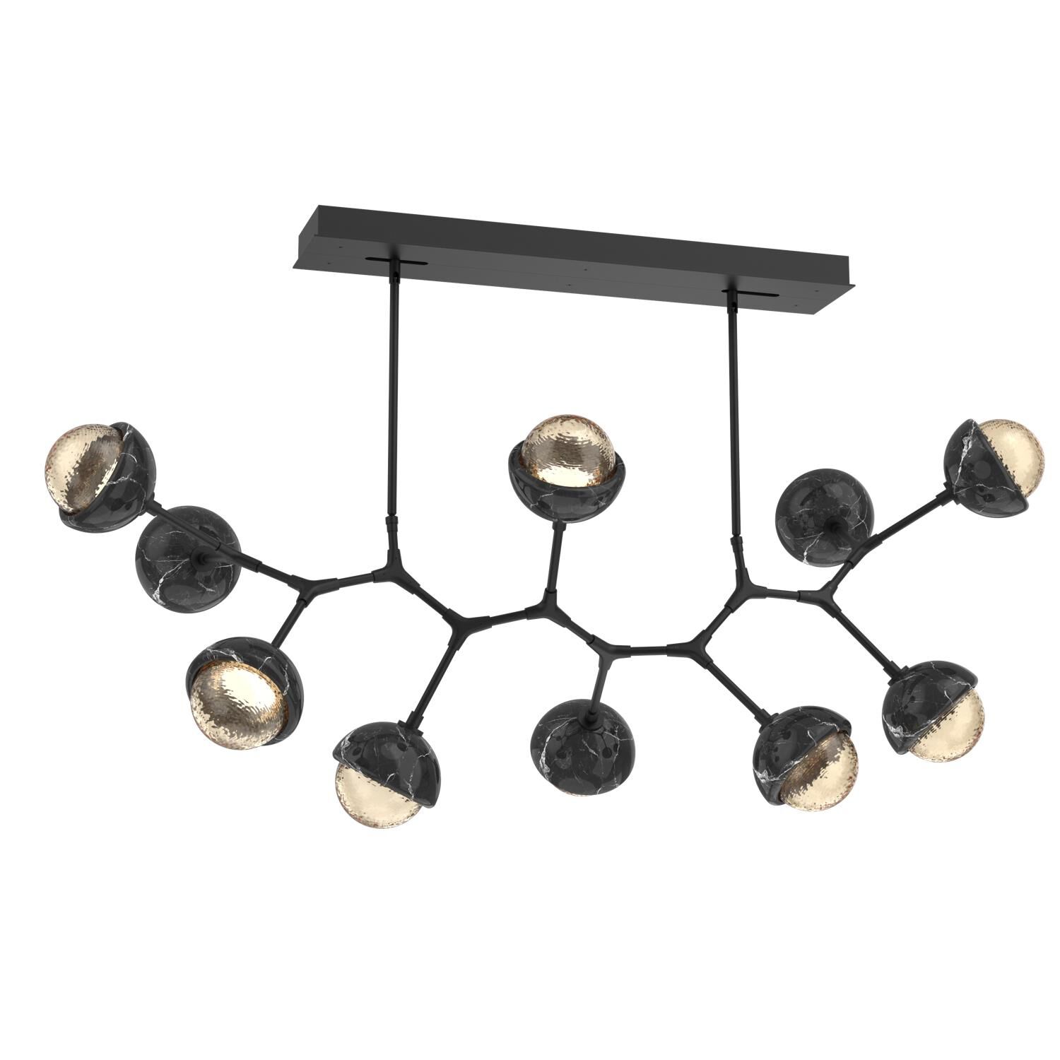 Levi Wilson Cabochon 56 Inch Linear Suspension Light by Hammerton Studio