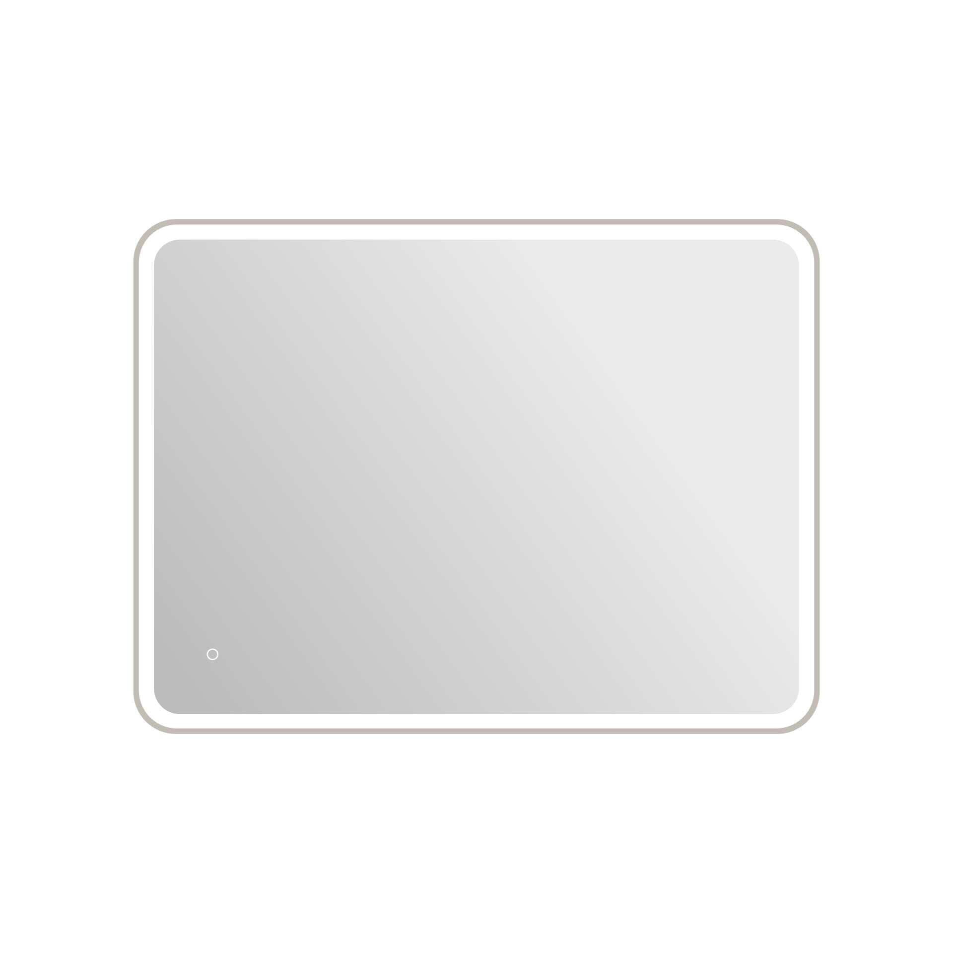 Harmoni 48 Inch Round LED Lighted Mirror by Elegant Decor