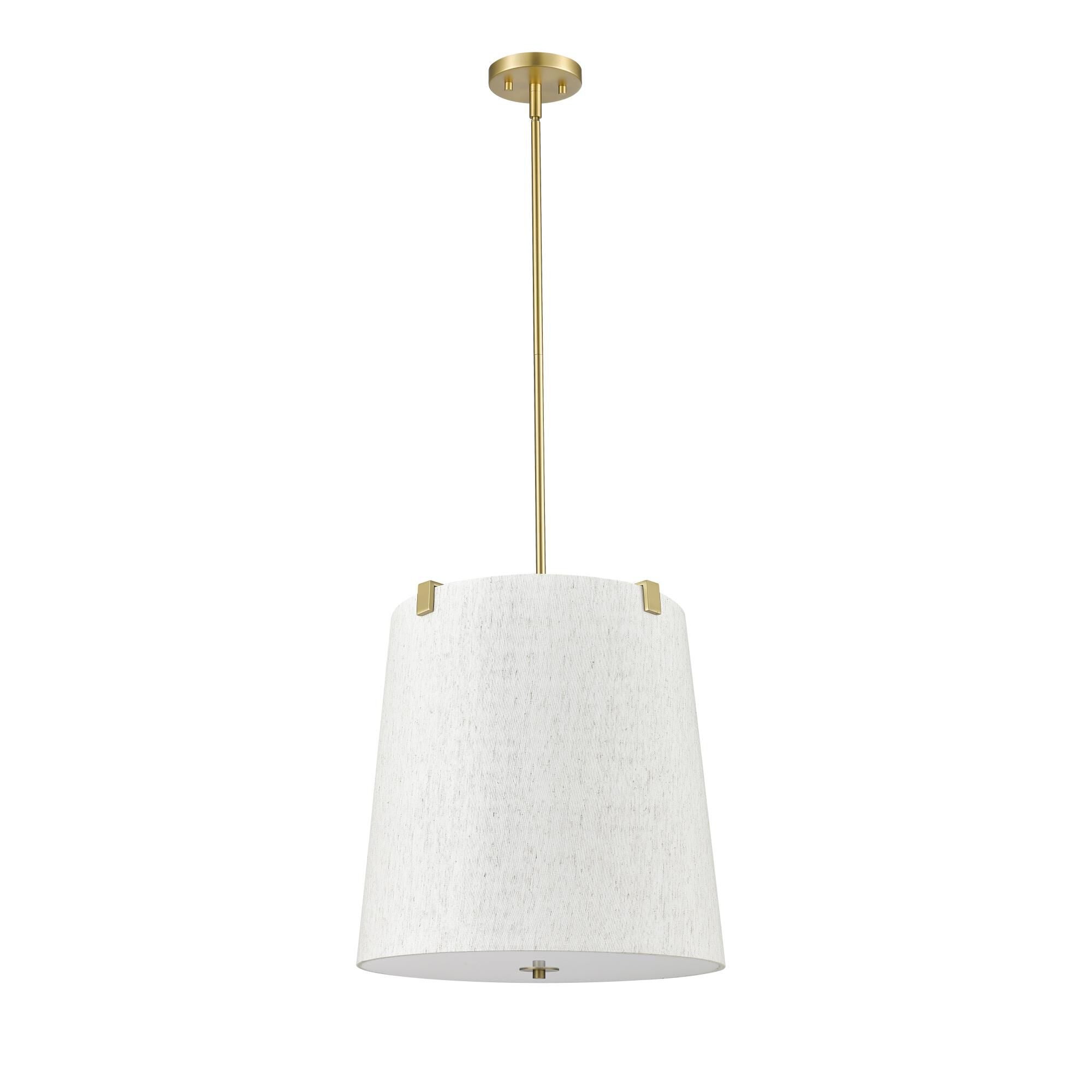 Shown in Modern Gold finish and Cream shade