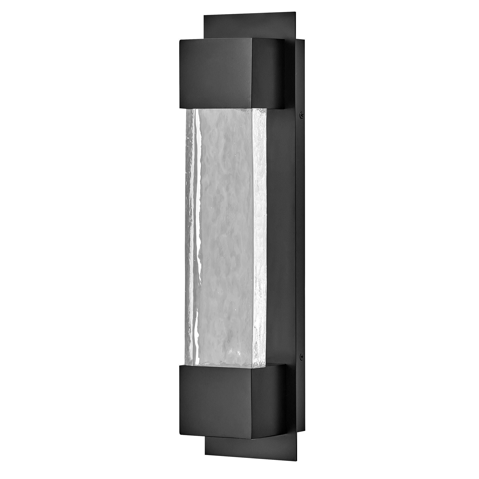 Shown in Black finish and Clear glass