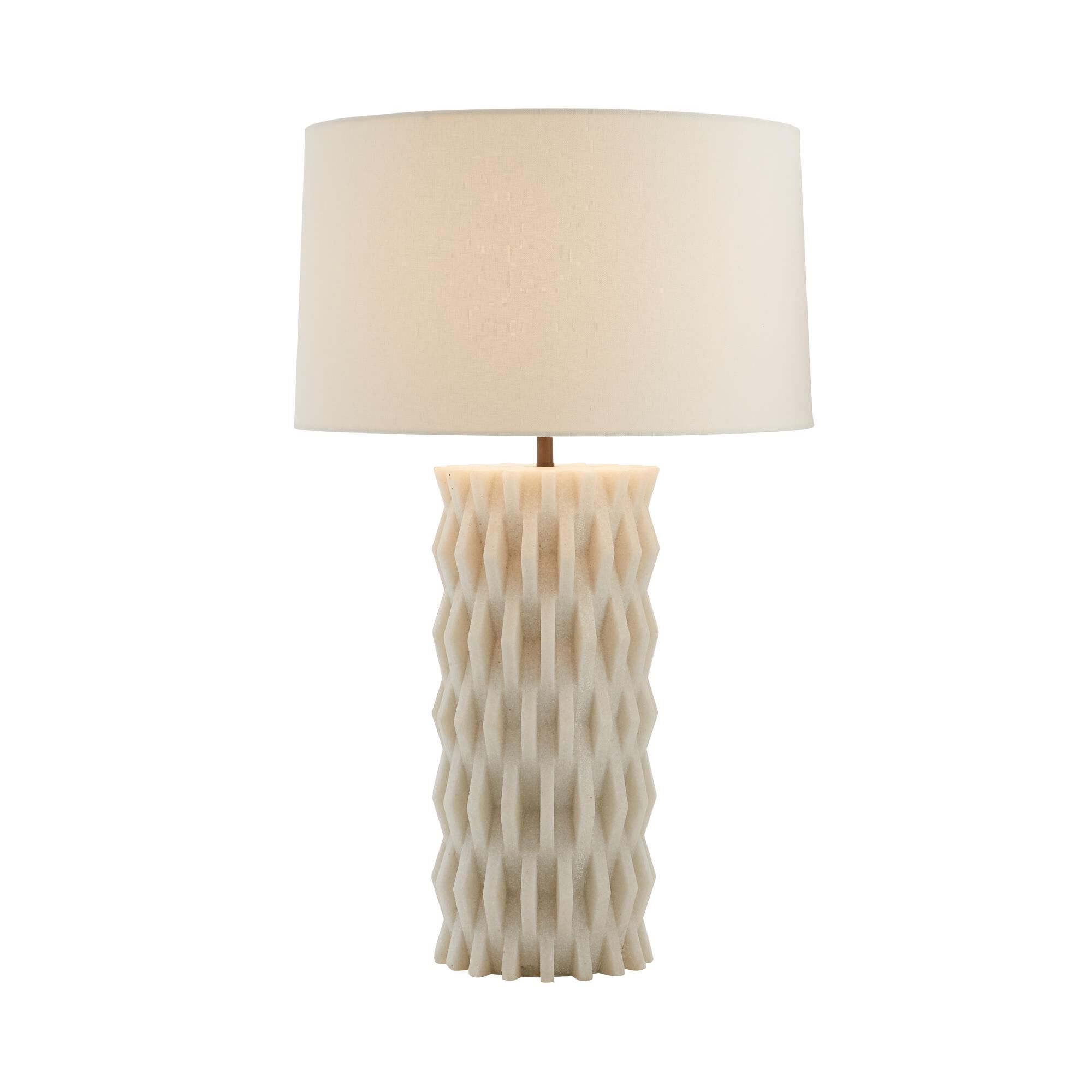 Shown in Ivory finish and Linen shade
