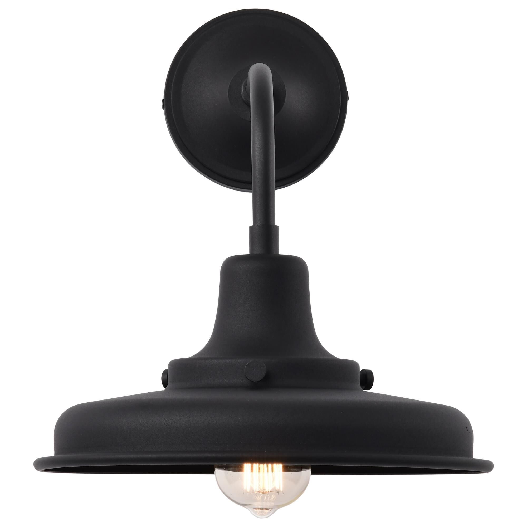 Shown in Black finish and Black shade