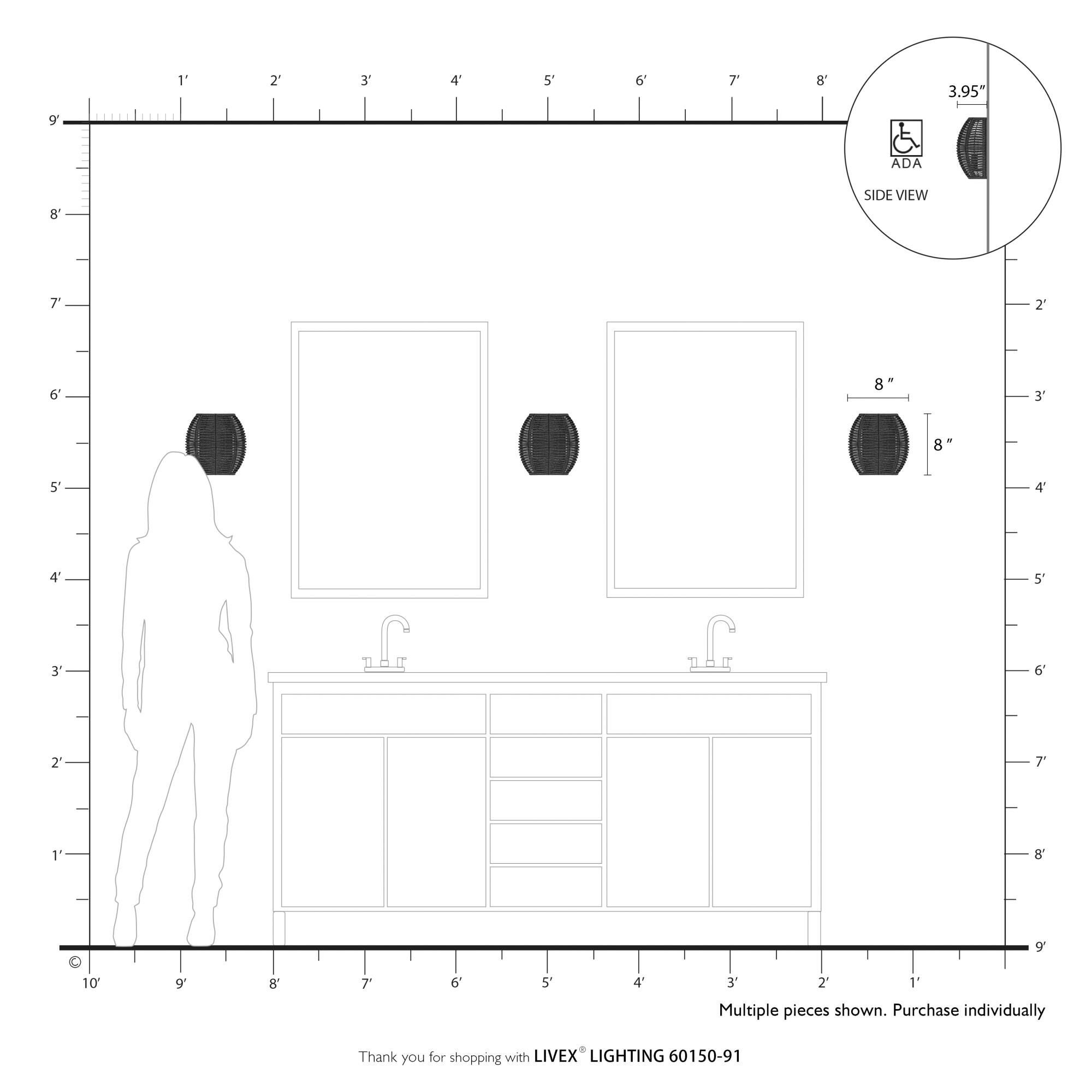 Deluna Wall Sconce by Livex Lighting