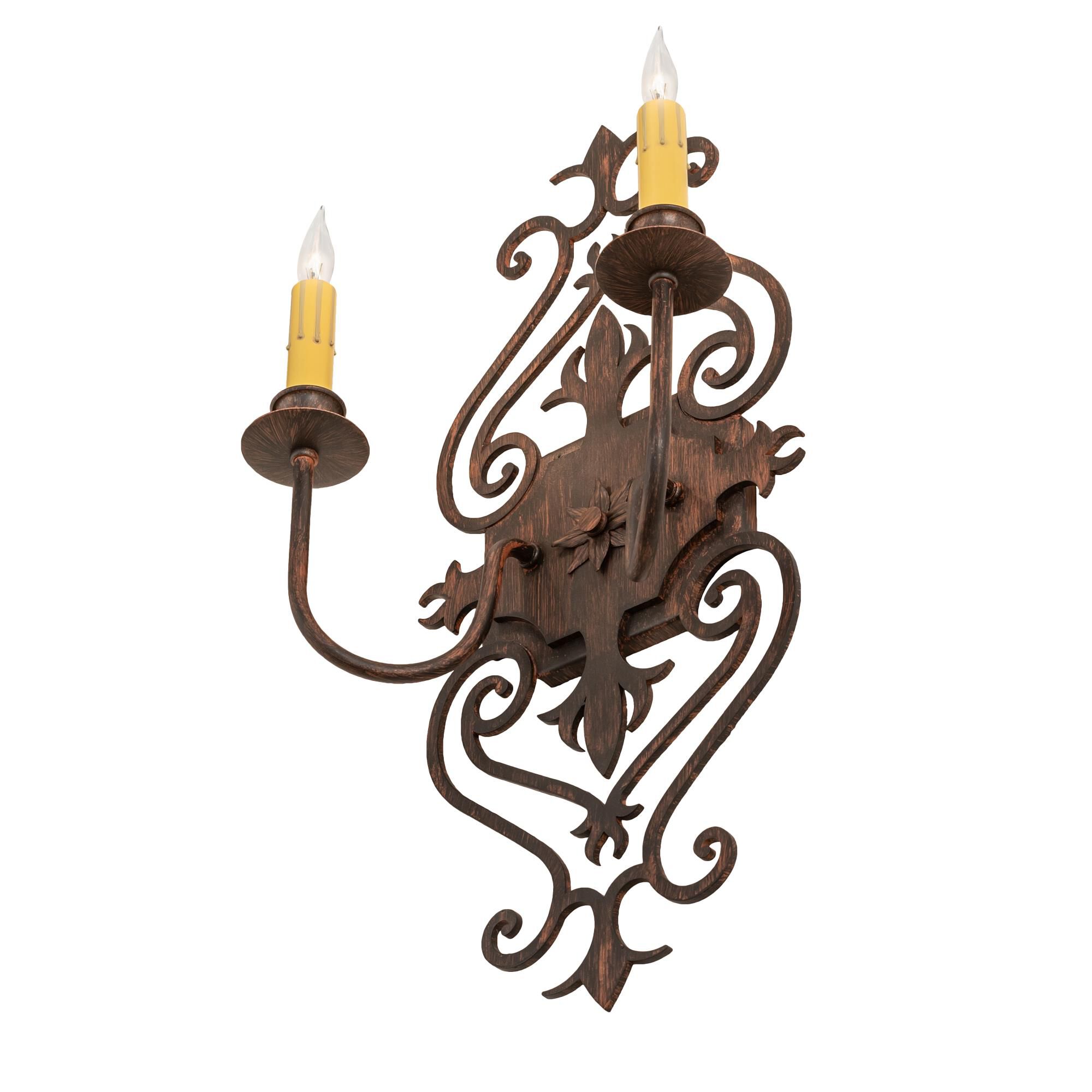 Louisa 21 Inch Tall 2 Light Outdoor Wall Light by Meyda Lighting