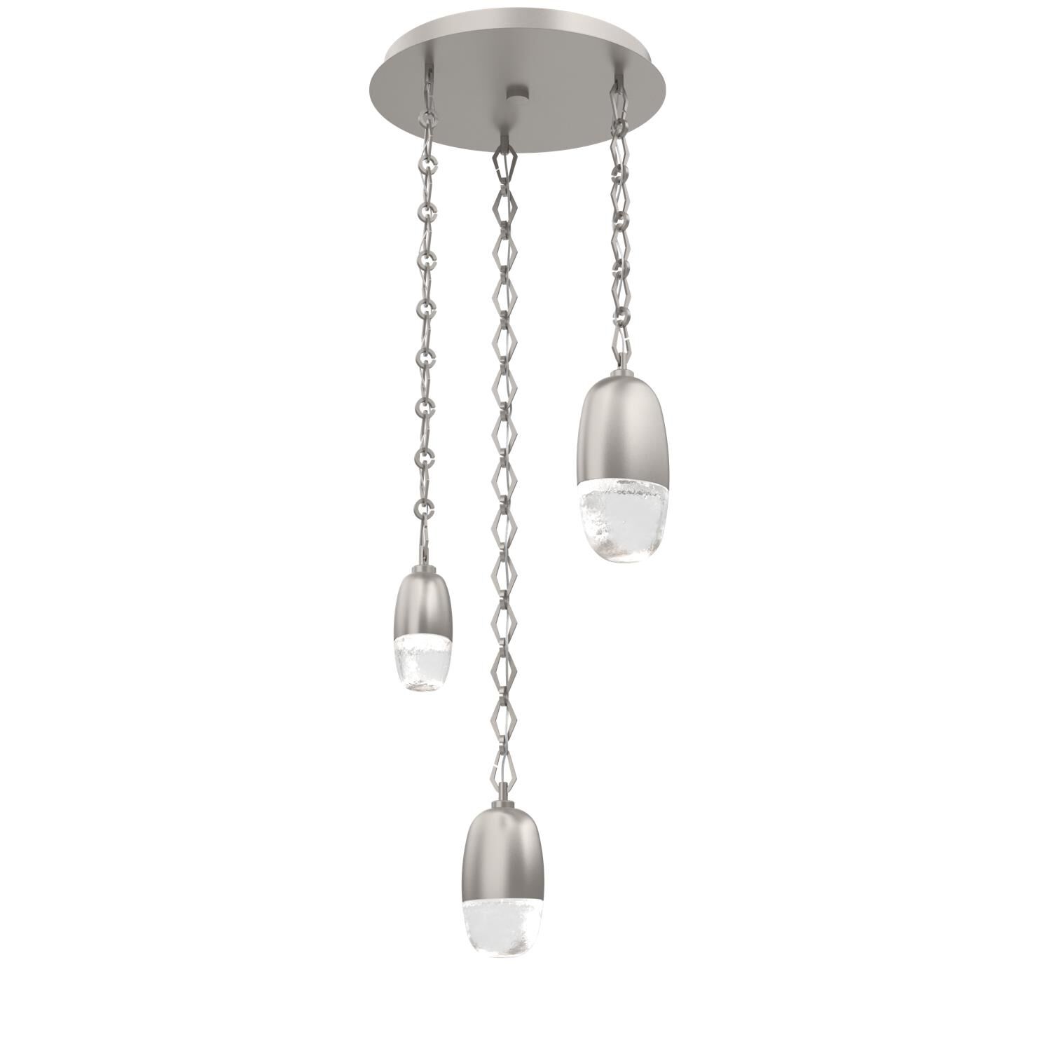 Levi Wilson Pebble 17 Inch Multi Light Pendant by Hammerton Studio