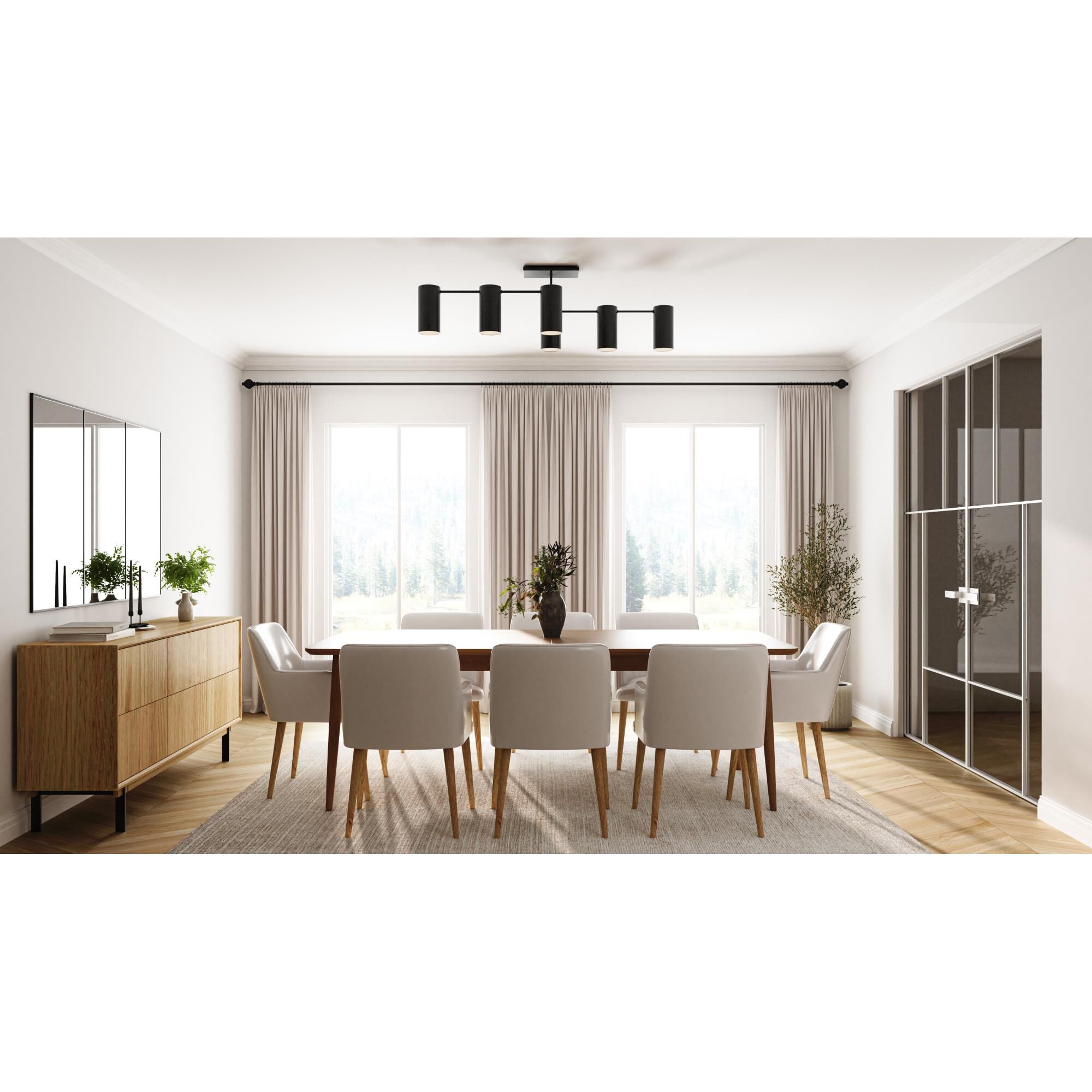 Foreland 50 Inch Semi Flush Mount by Quoizel