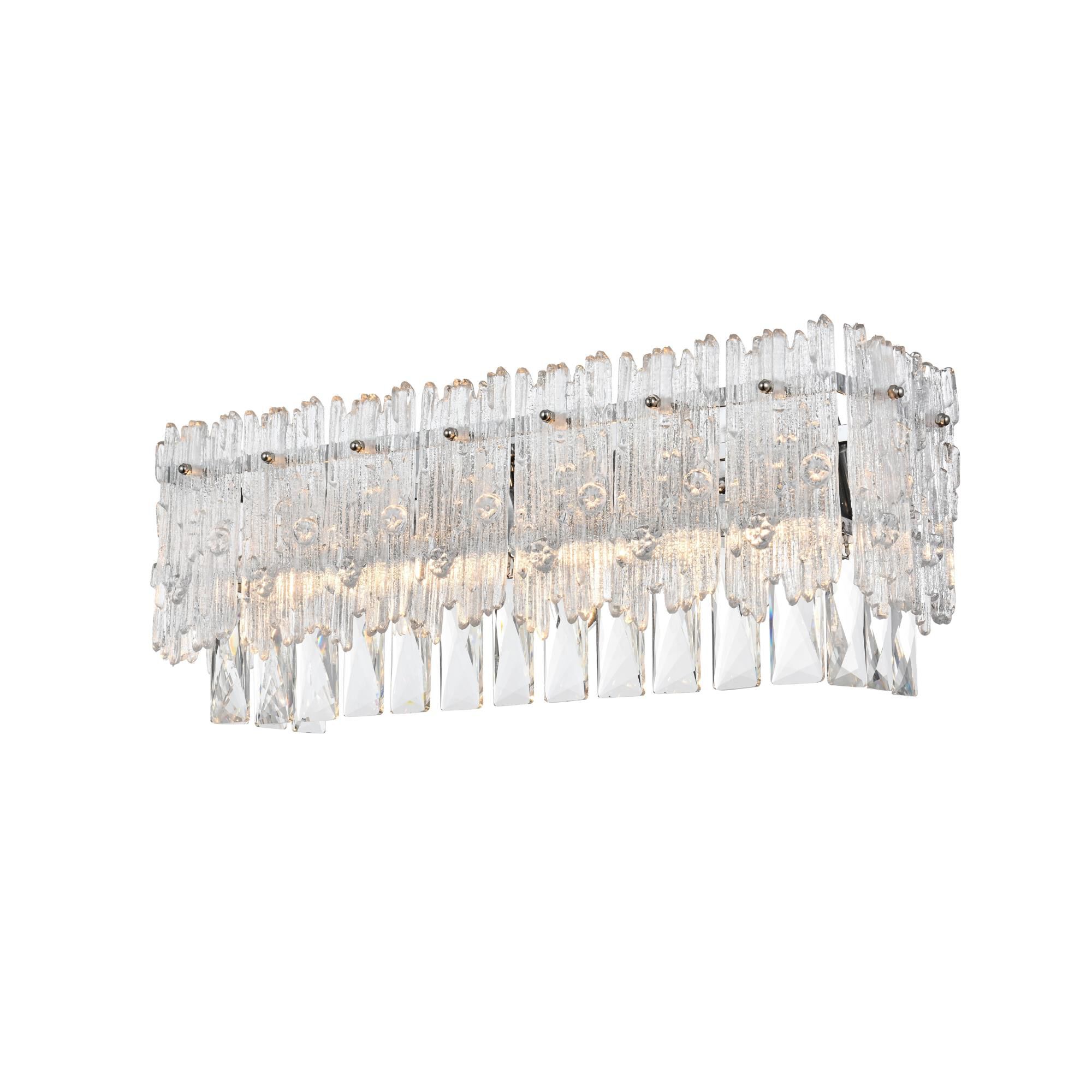 Shown in Chrome finish and Rc crystal and Clear glass