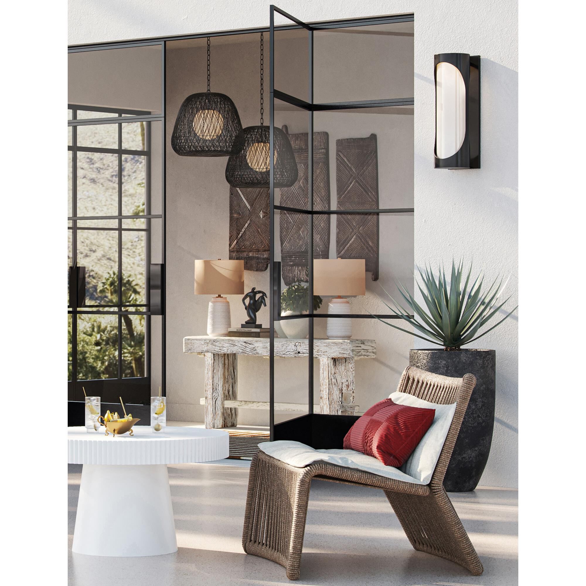 Shown in Black, White finish