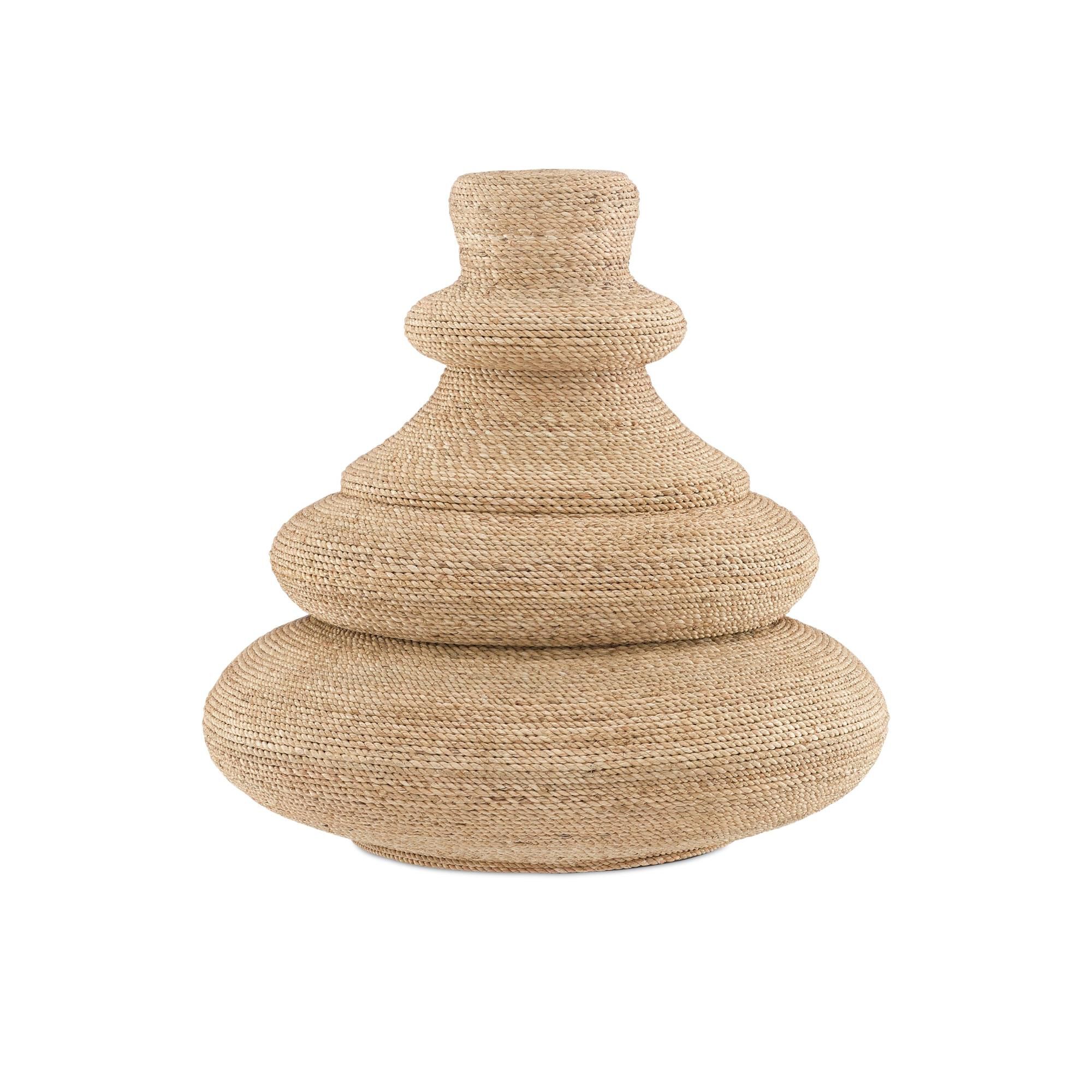 Jaru Rope Vessel Vase-Urn by Currey and Company