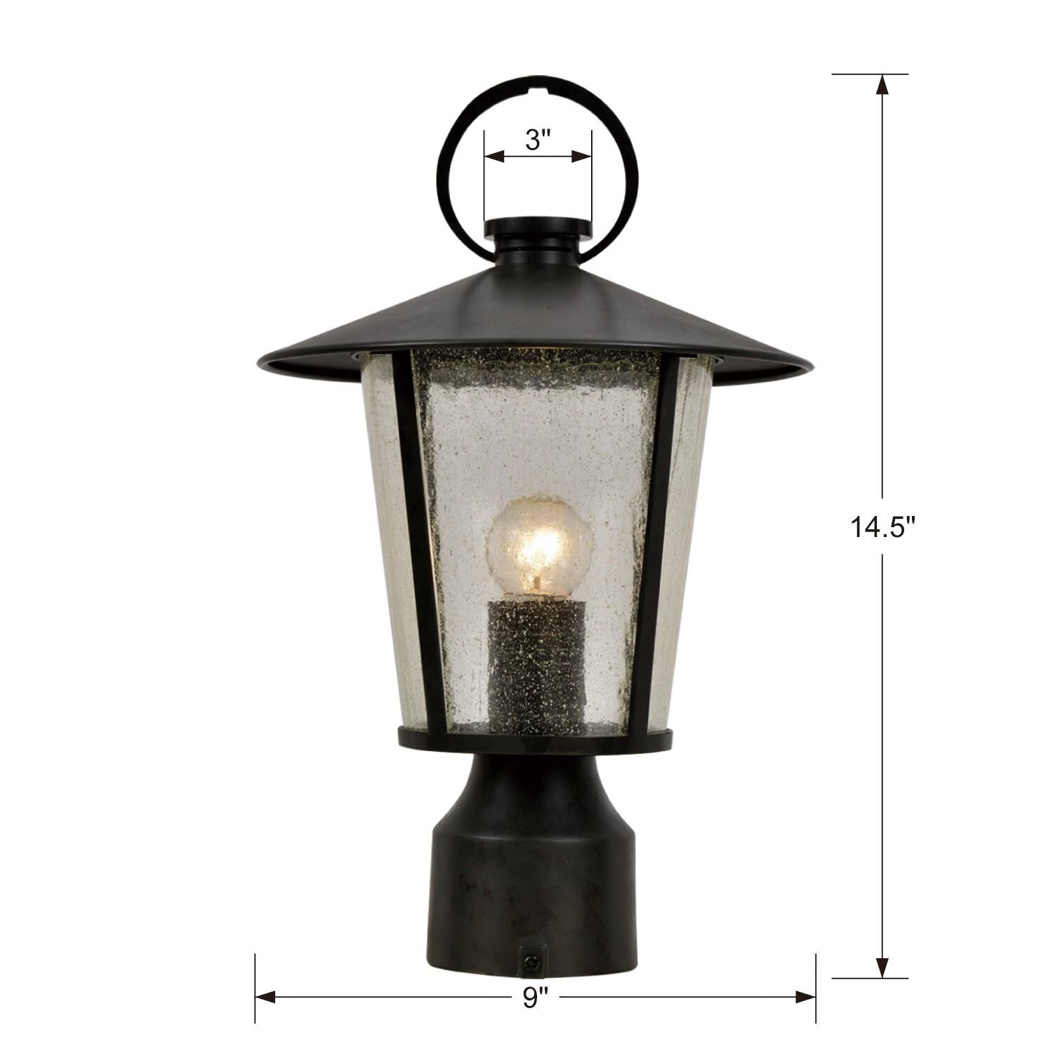 Crystorama Andover 14 Inch Tall Outdoor Post Lamp