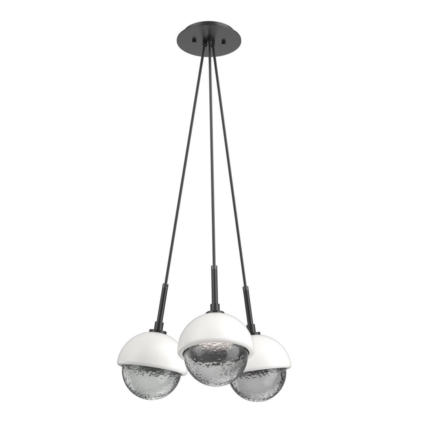 Shown in Matte Black finish and Smoke glass and Salt White accent
