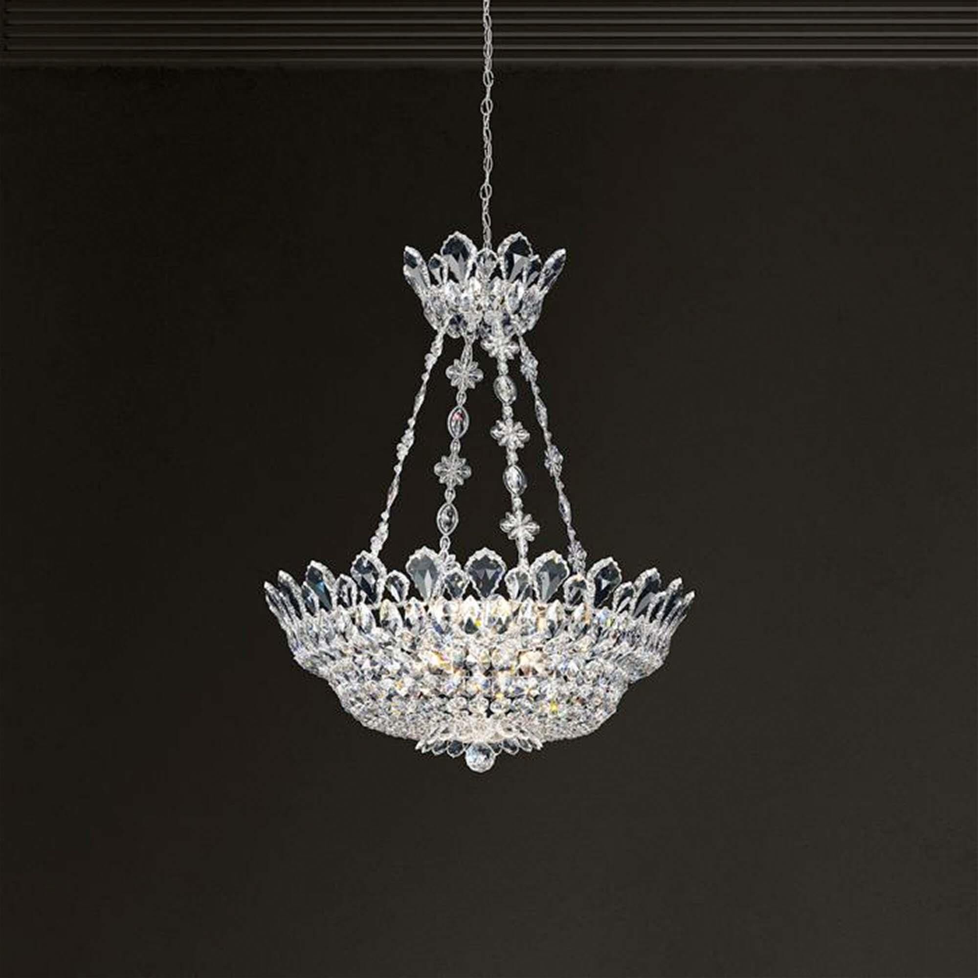 Shown in Silver finish and Clear Radiance crystal