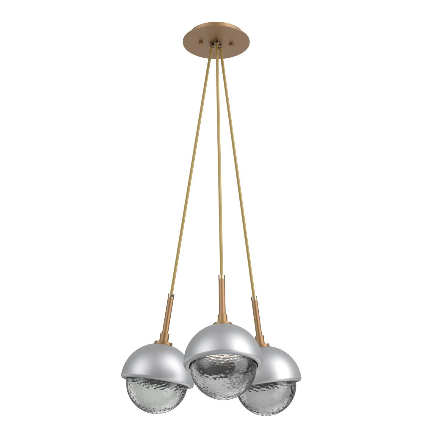 Shown in Novel Brass finish and Smoke glass and Classic Silver accent