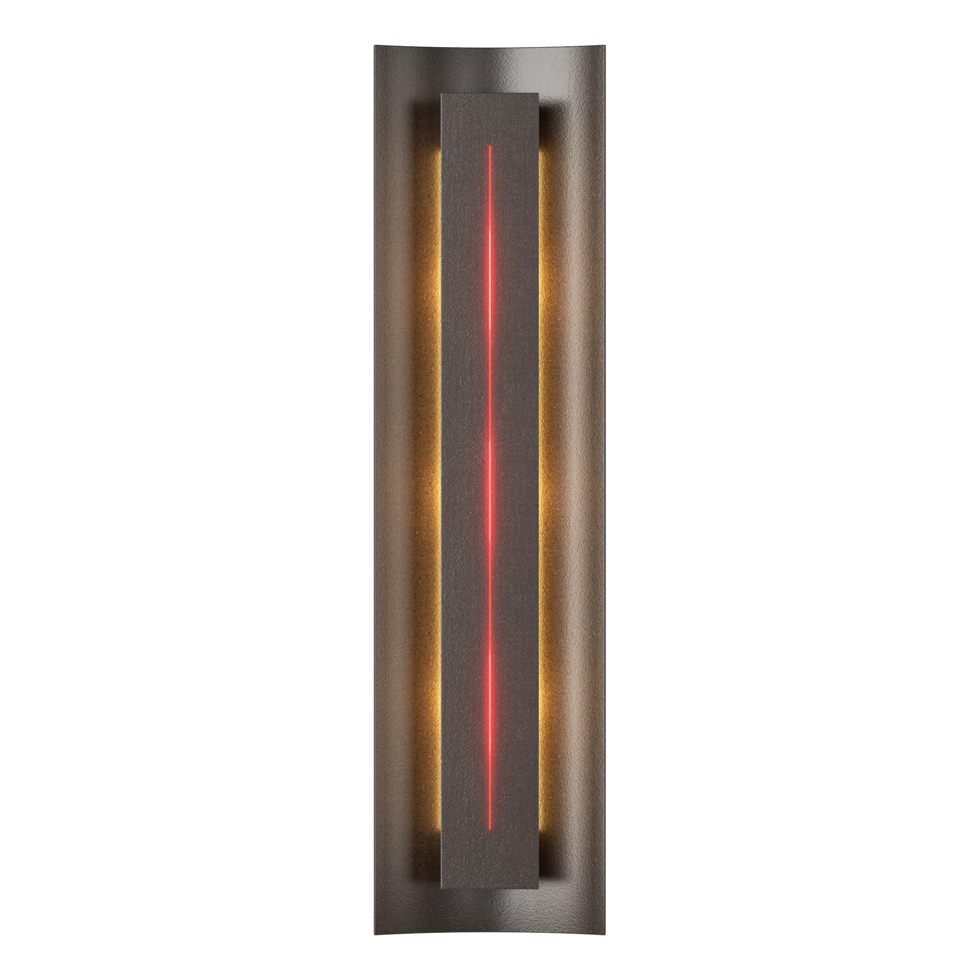 Shown in Oil Rubbed Bronze finish and Red glass