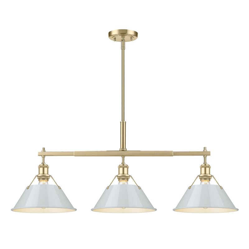 Orwell 36 Inch Linear Suspension Light by Golden Lighting