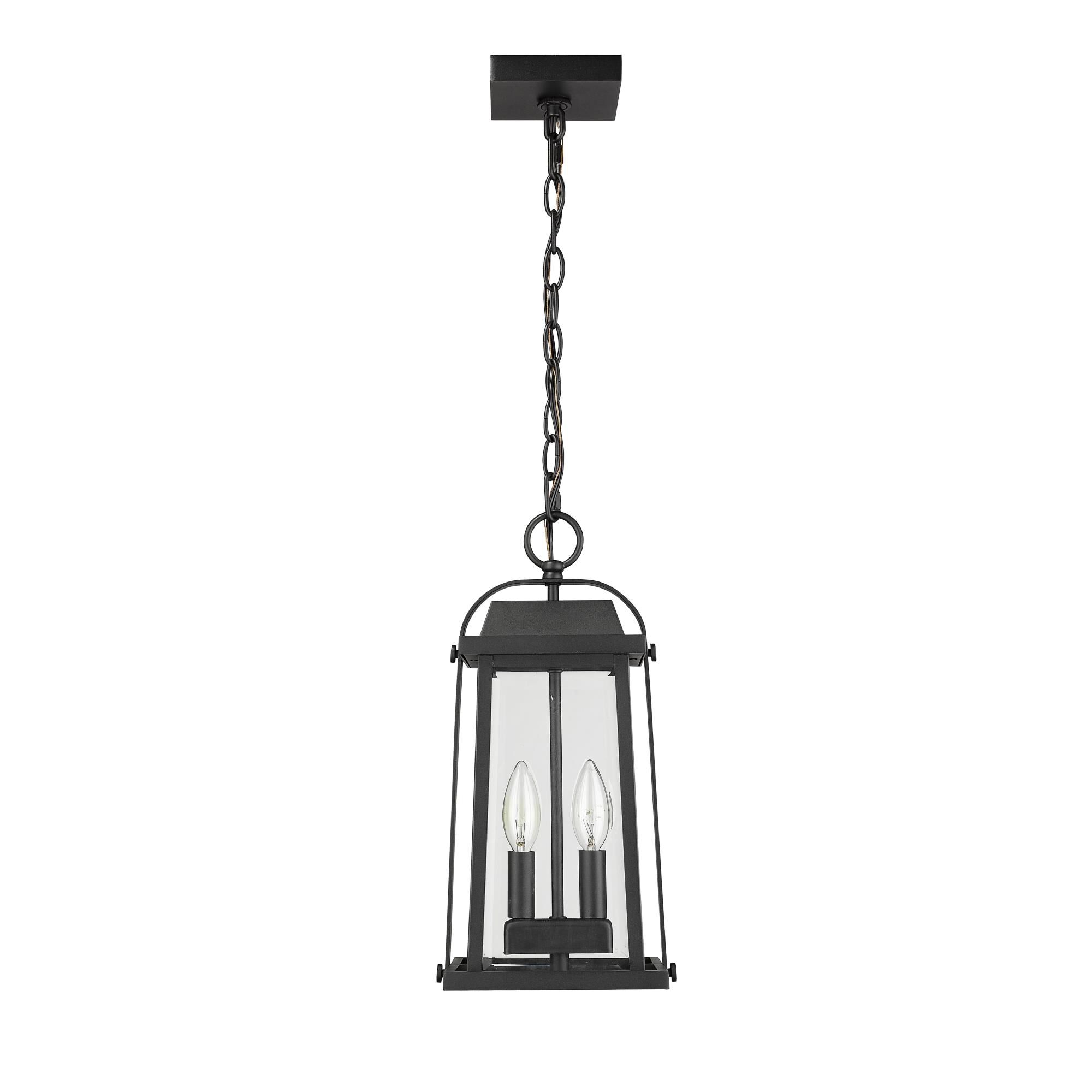 Millworks 15 Inch Tall 2 Light Outdoor Hanging Lantern by Z-Lite