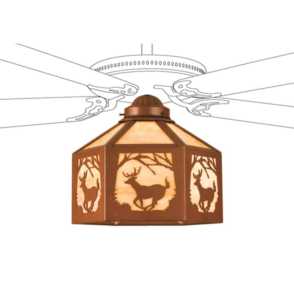 Lone Deer 1 Light Fan Light Kit by Meyda Lighting