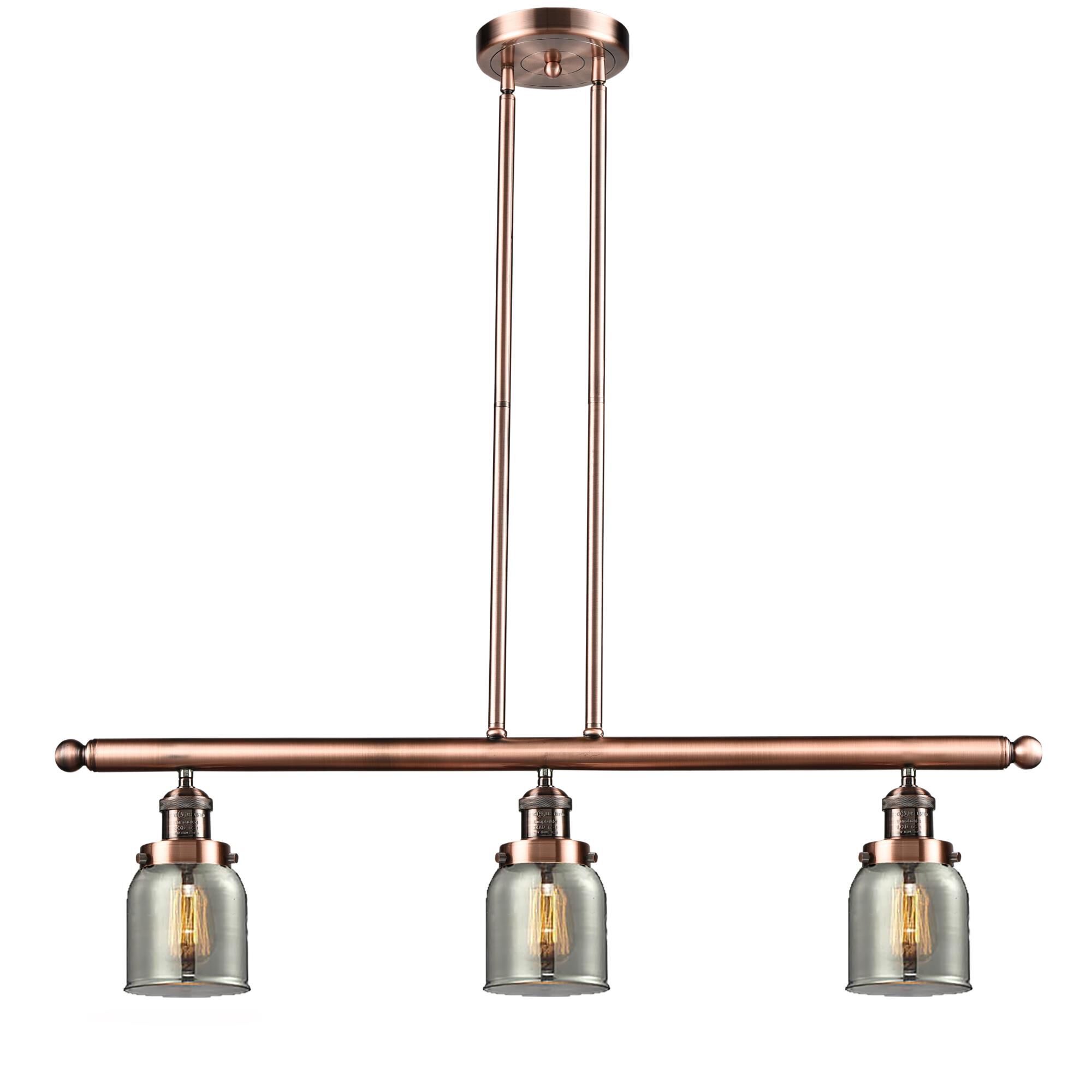 Shown in Antique Copper finish and Plated Smoked glass
