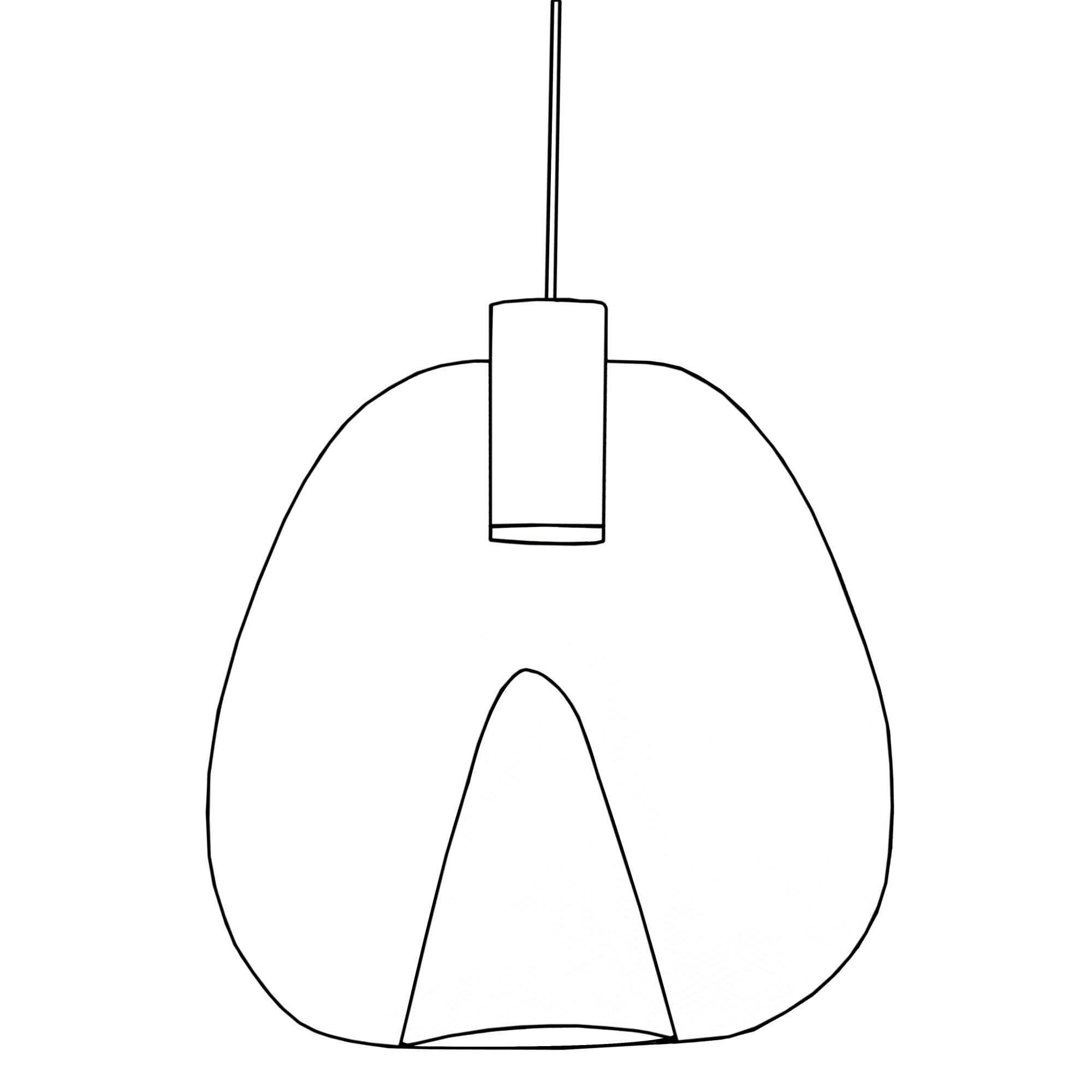 Schema Petiole 20 Inch Large Pendant by Oggetti Luce
