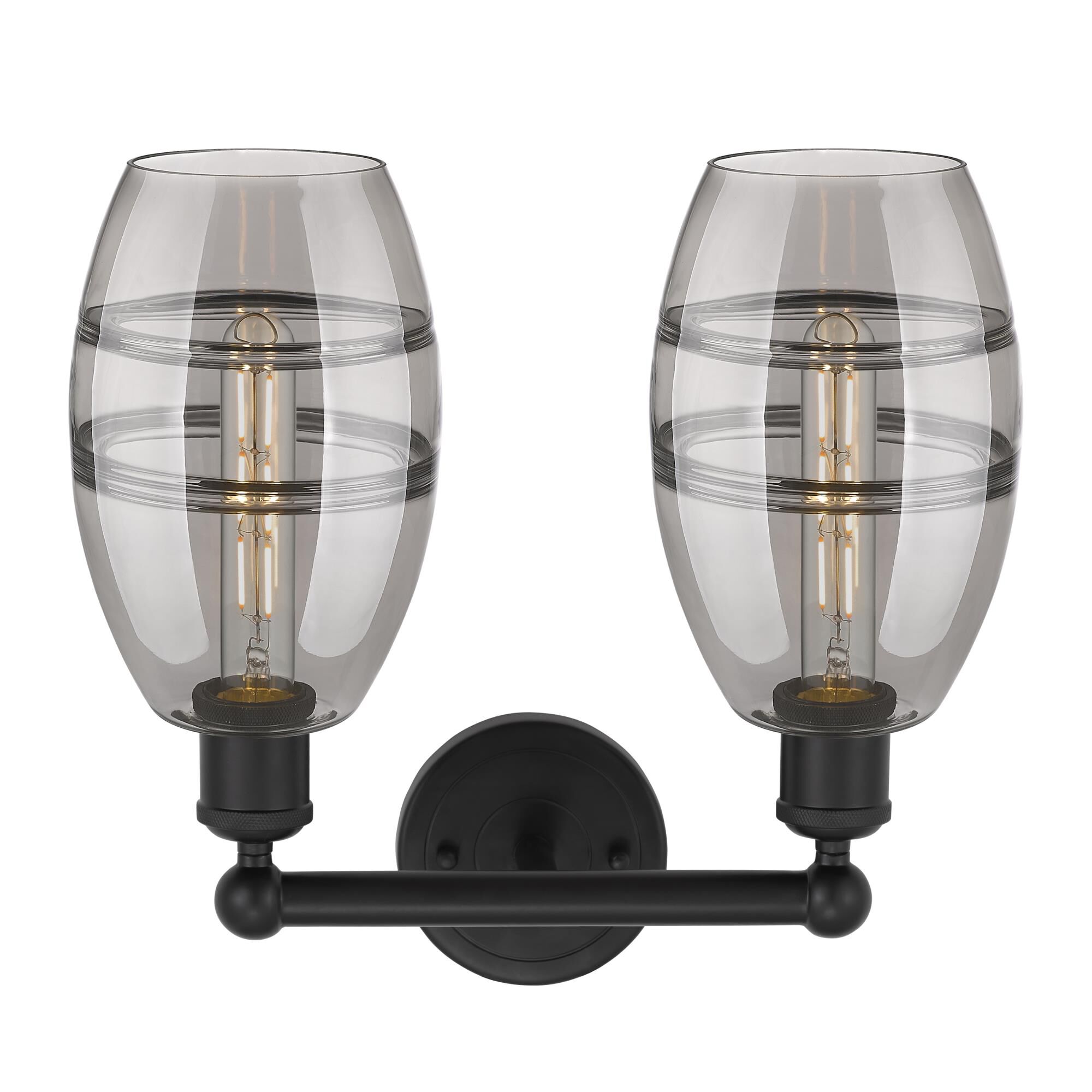 Shown in Matte Black finish and Light Smoke glass