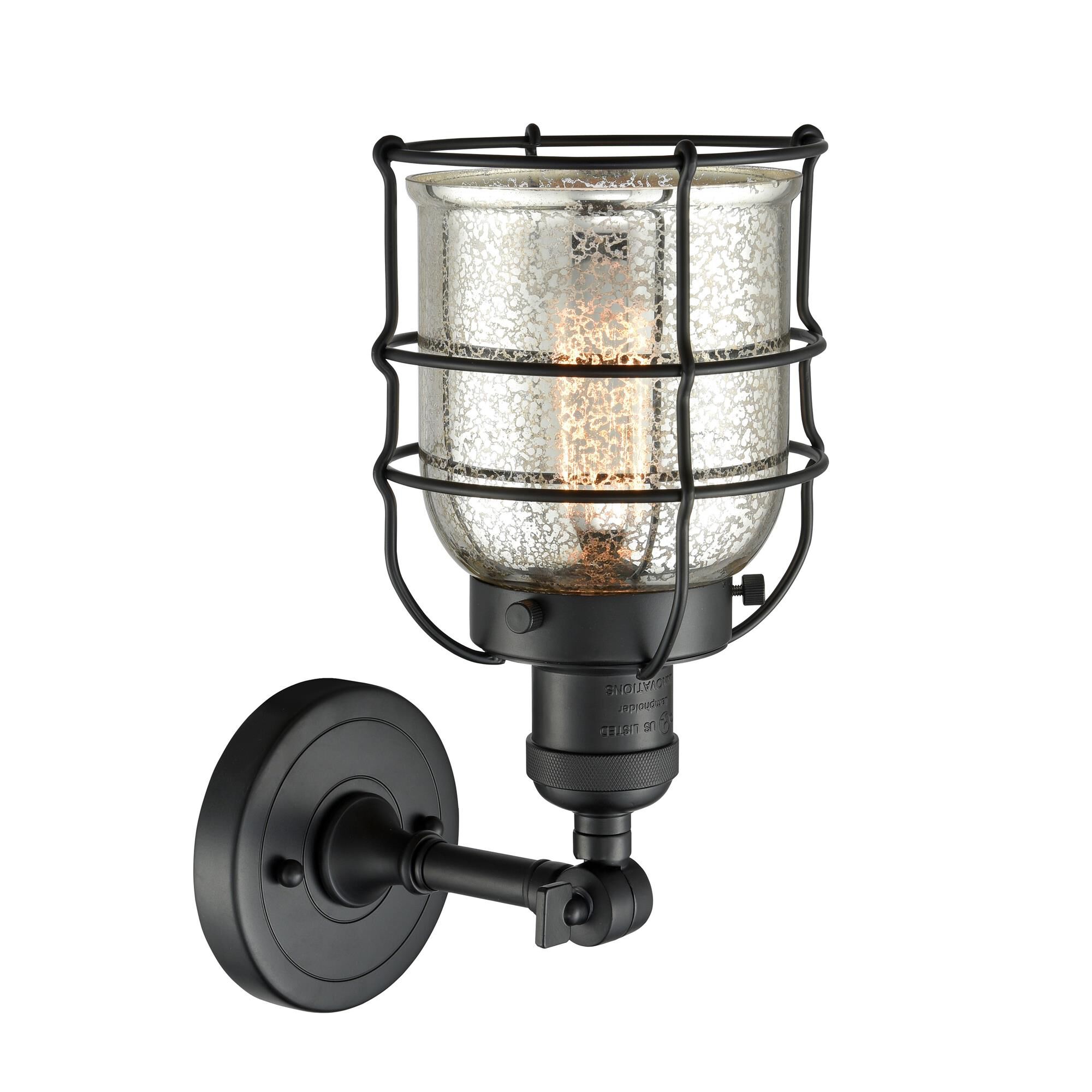 Shown in Matte Black finish and Silver Plated Mercury glass
