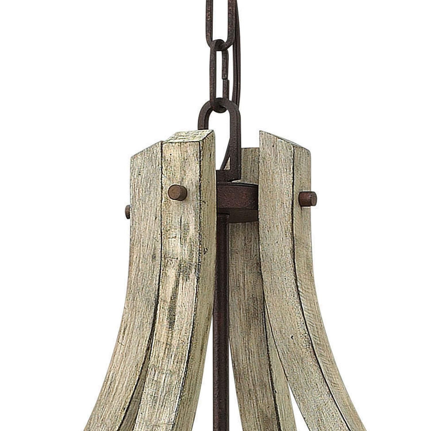 Shown in Iron Rust finish and Wood accent