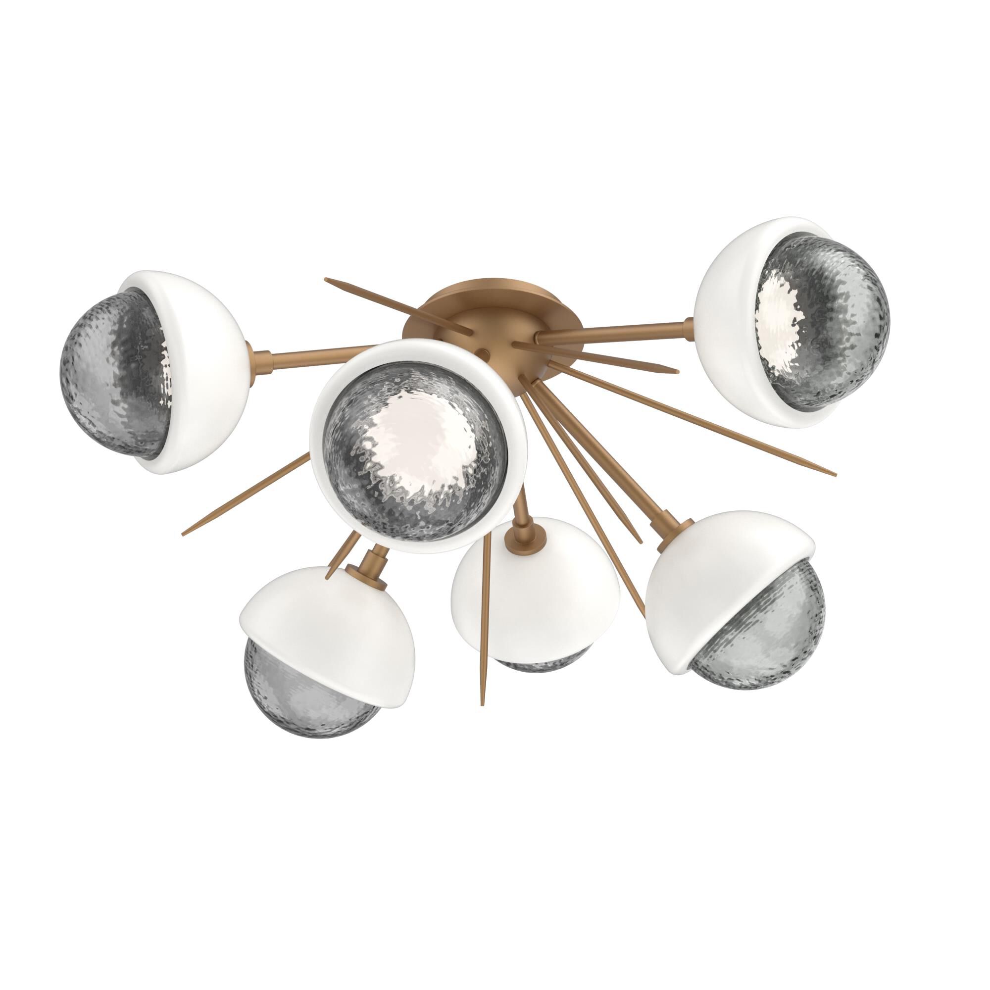 Levi Wilson Cabochon 28 Inch Semi Flush Mount by Hammerton Studio