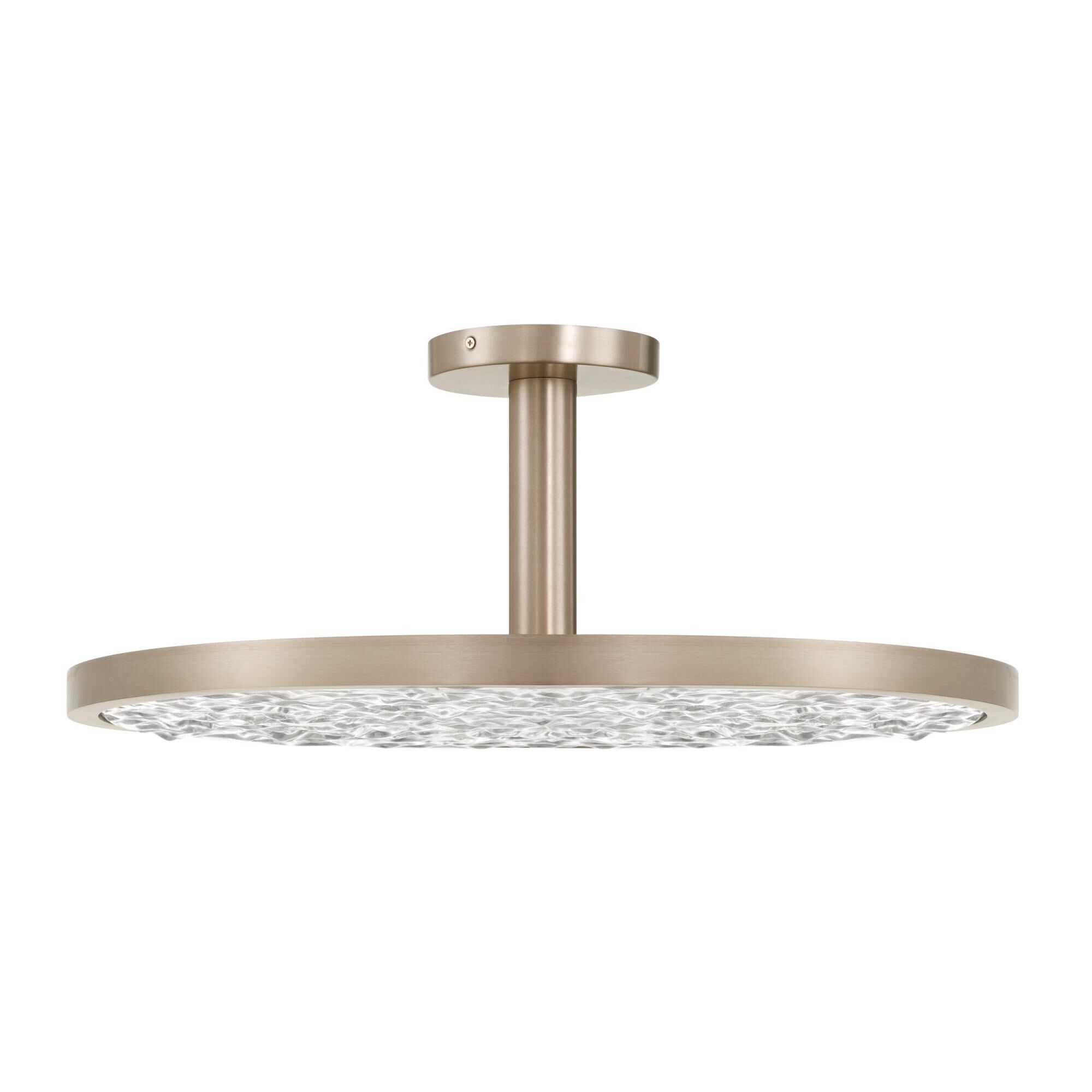 Shown in Champagne Gold finish and Clear Water glass