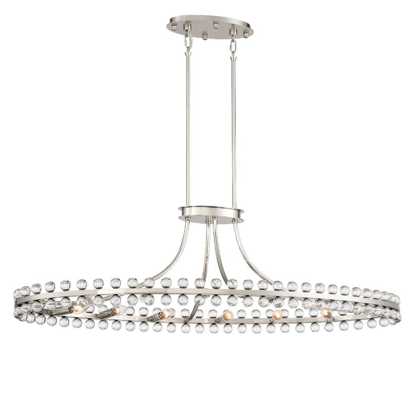 Clover Medium Linear Chandelier by Crystorama