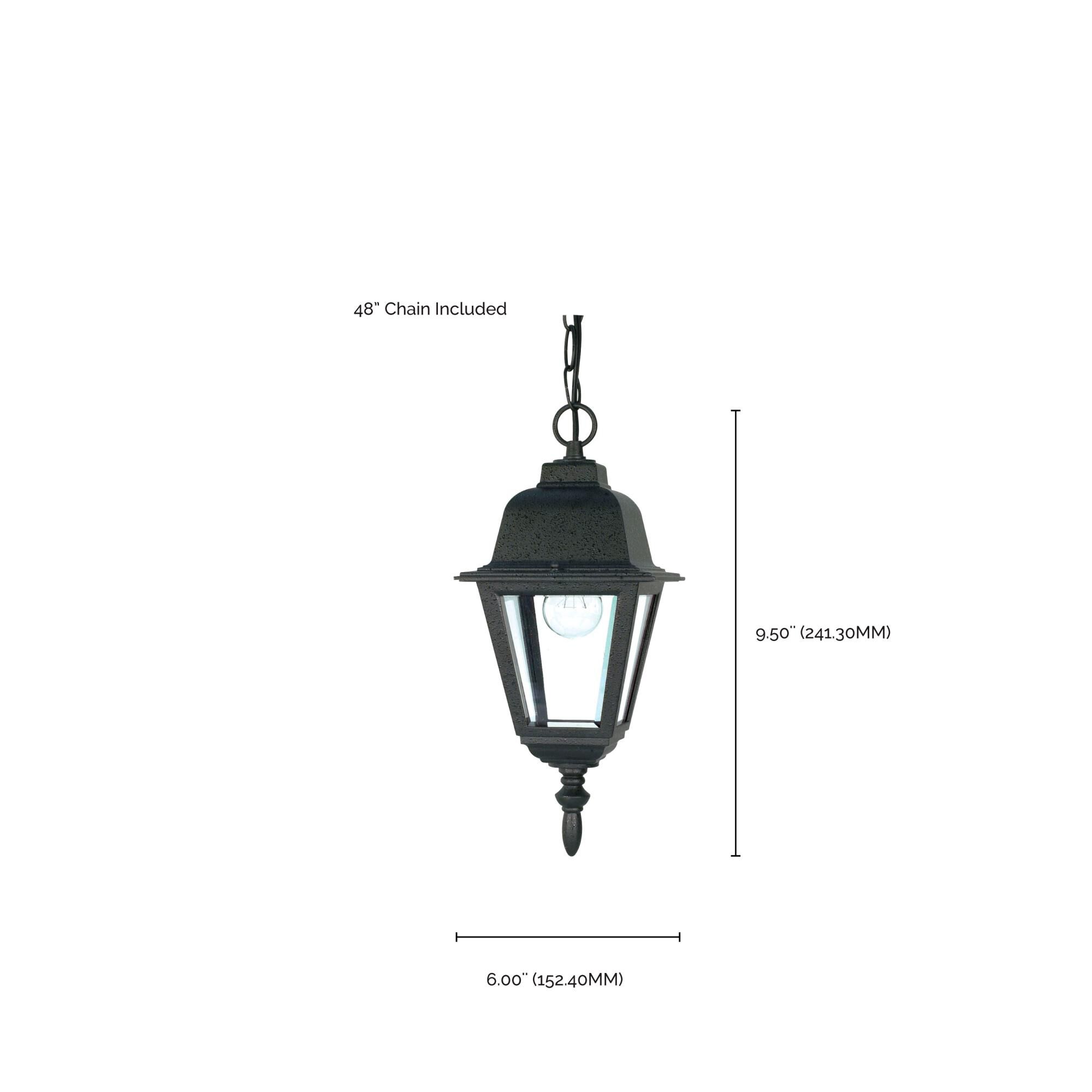 Briton 10 Inch Tall 1 Light Outdoor Hanging Lantern by Nuvo Lighting