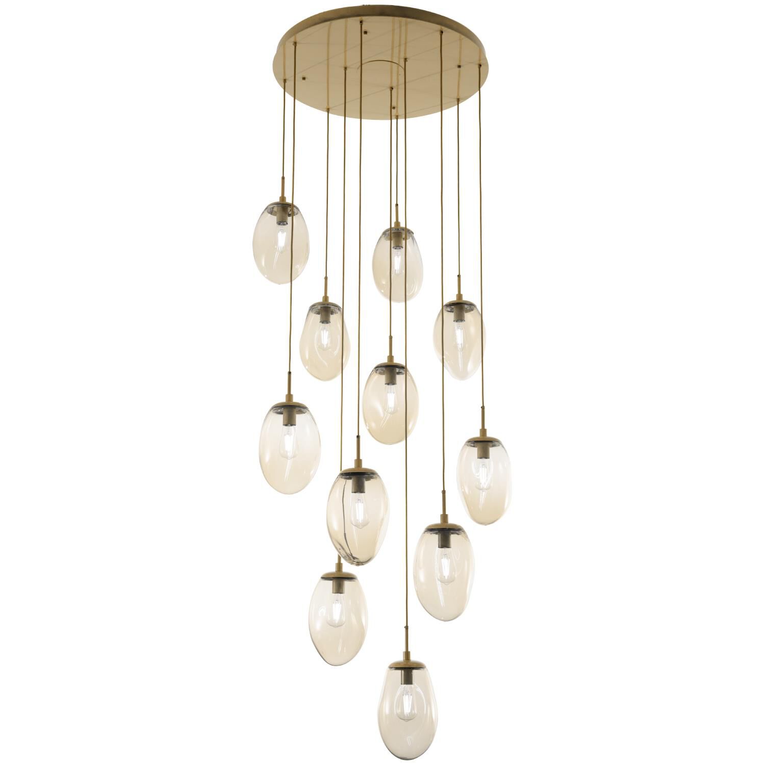 Levi Wilson Nebula 35 Inch 11 Light Multi Light Pendant by Hammerton Studio