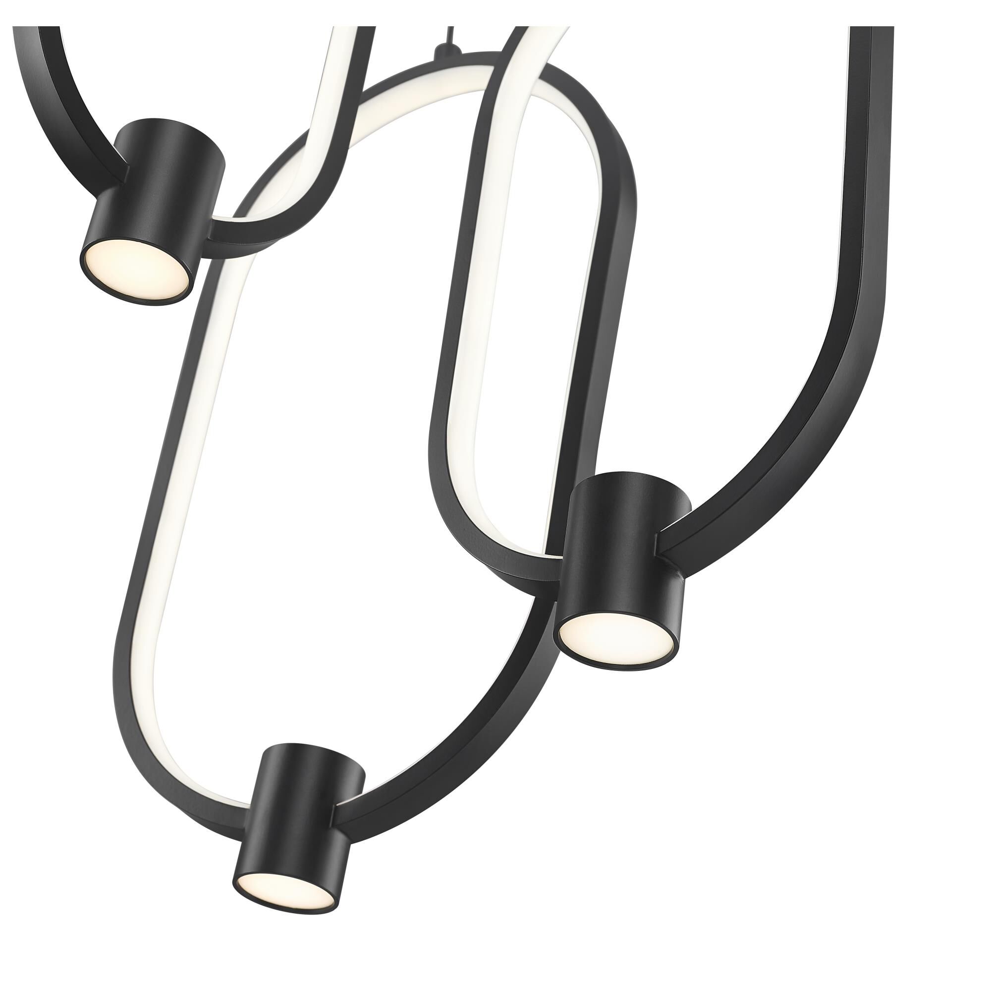 Shown in Matte Black finish and White glass