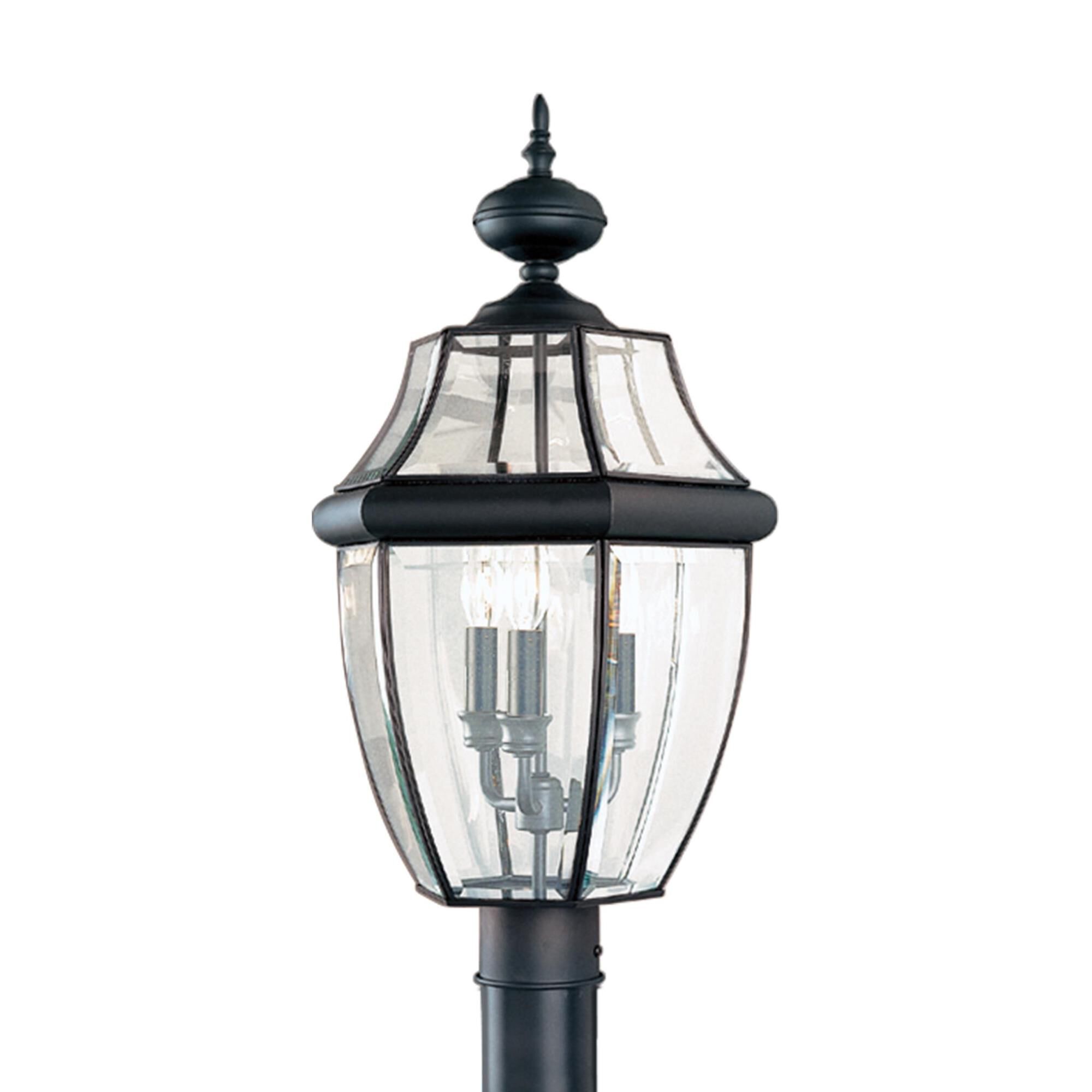 Shown in Black finish and Clear Curved Beveled  Panels glass and Clear Curved Beveled Glass Panels shade