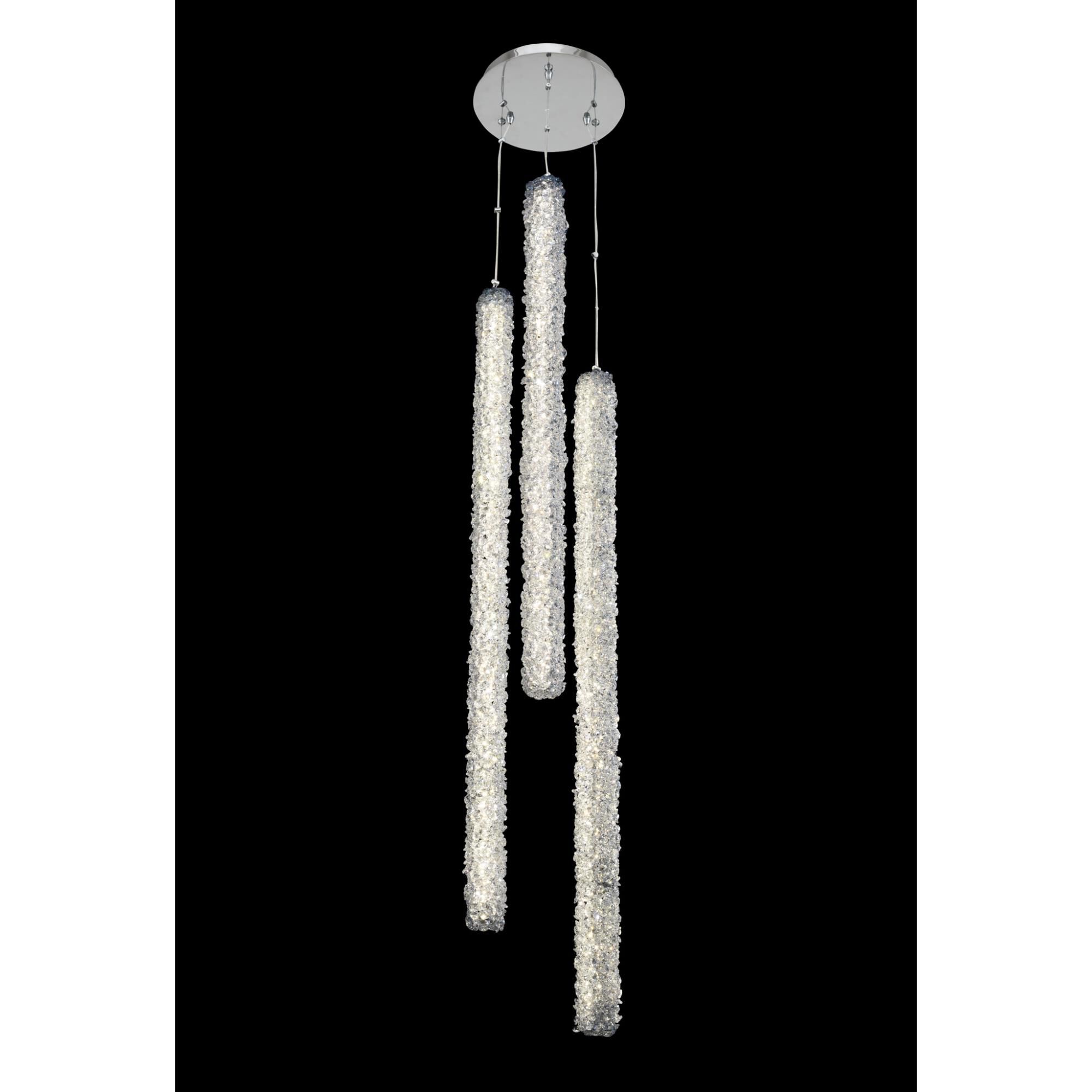 Shown in Chrome finish and Firenze crystal