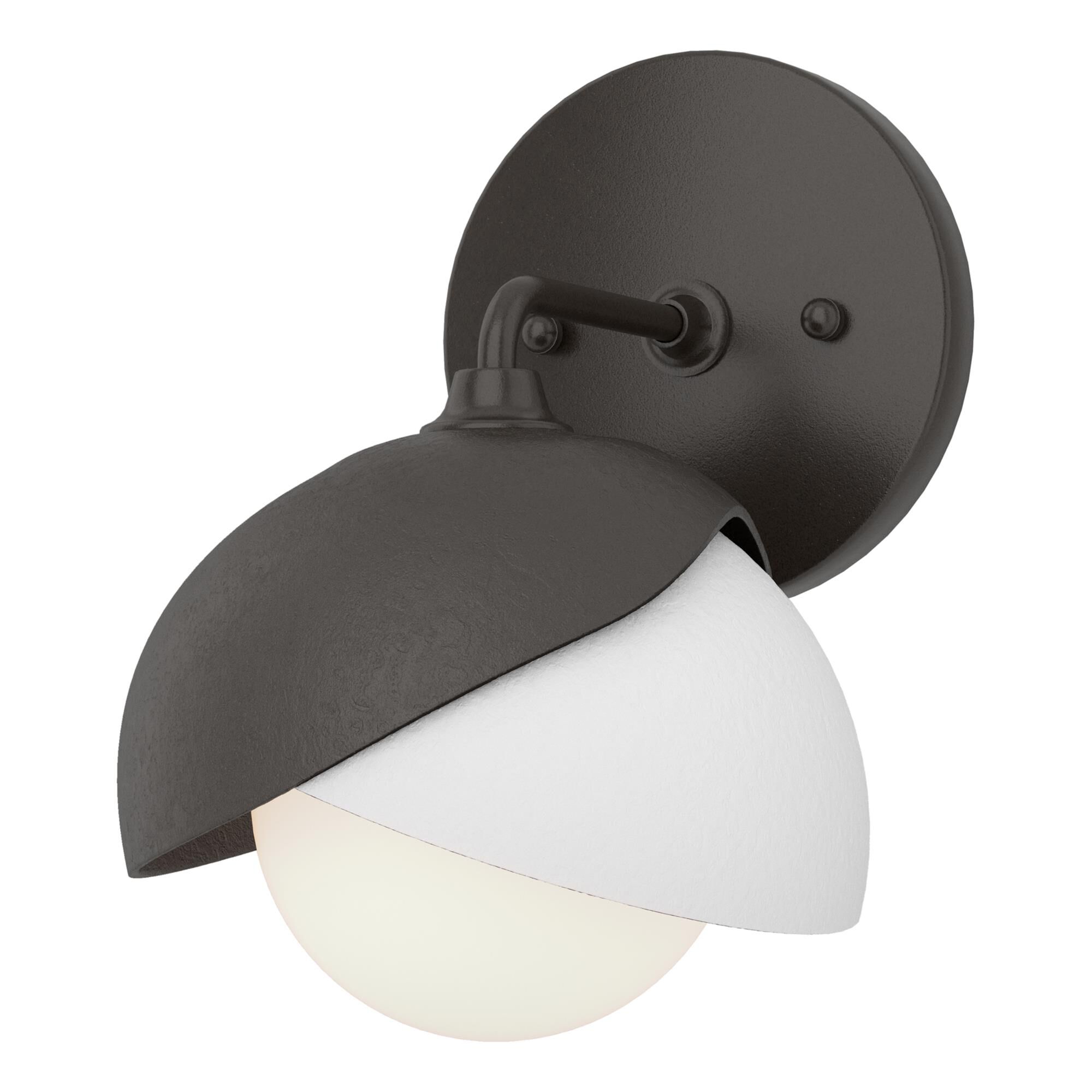 Shown in Oil Rubbed Bronze finish and Opal glass and White accent