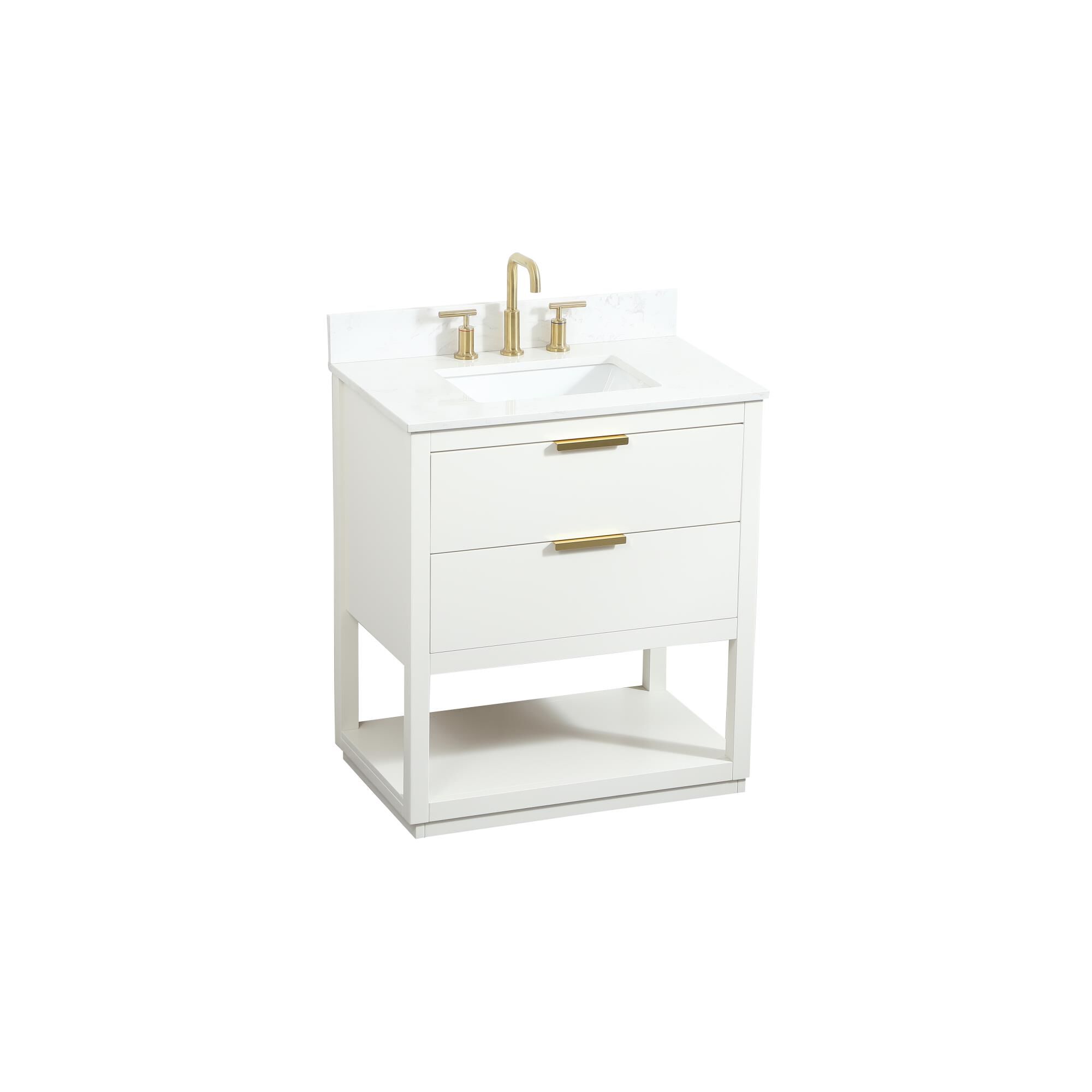 Shown in White finish