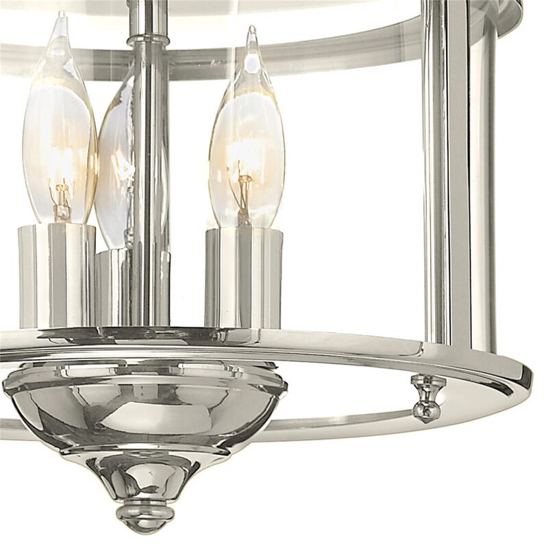 Gentry 12 Inch 3 Light Flush Mount by Hinkley