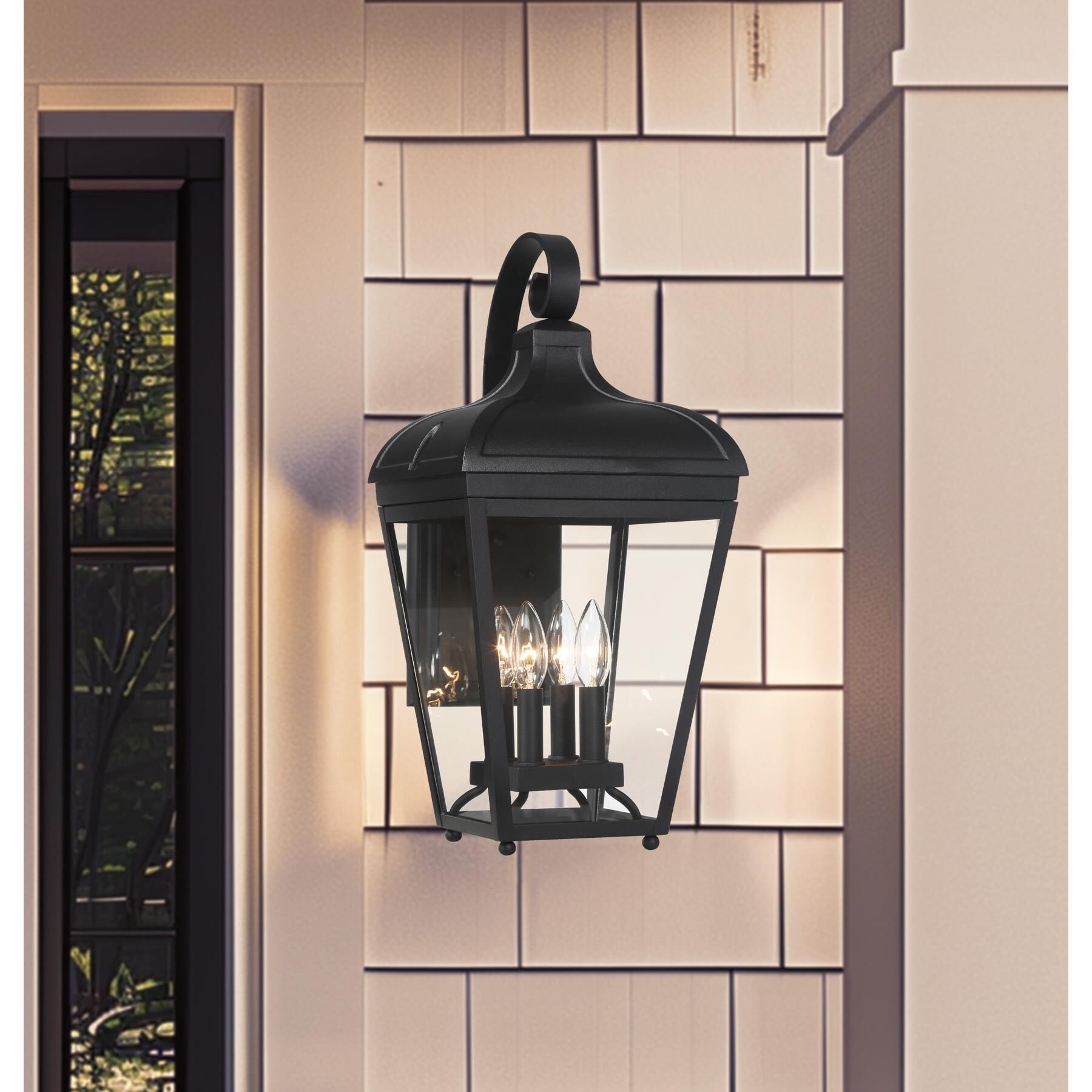 Shown in Sand Coal finish and Clear glass