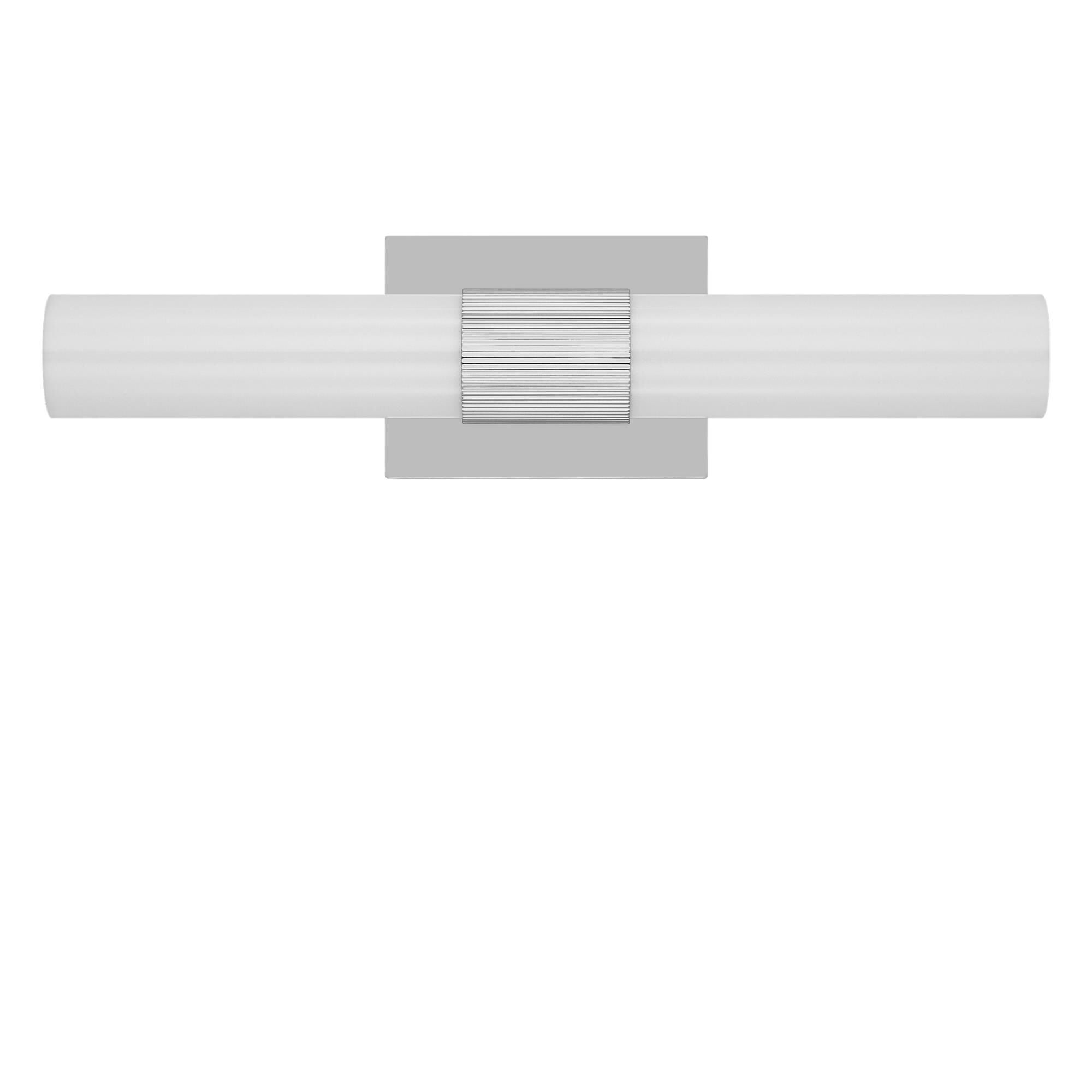 Shown in Chrome finish and White Acrylic shade