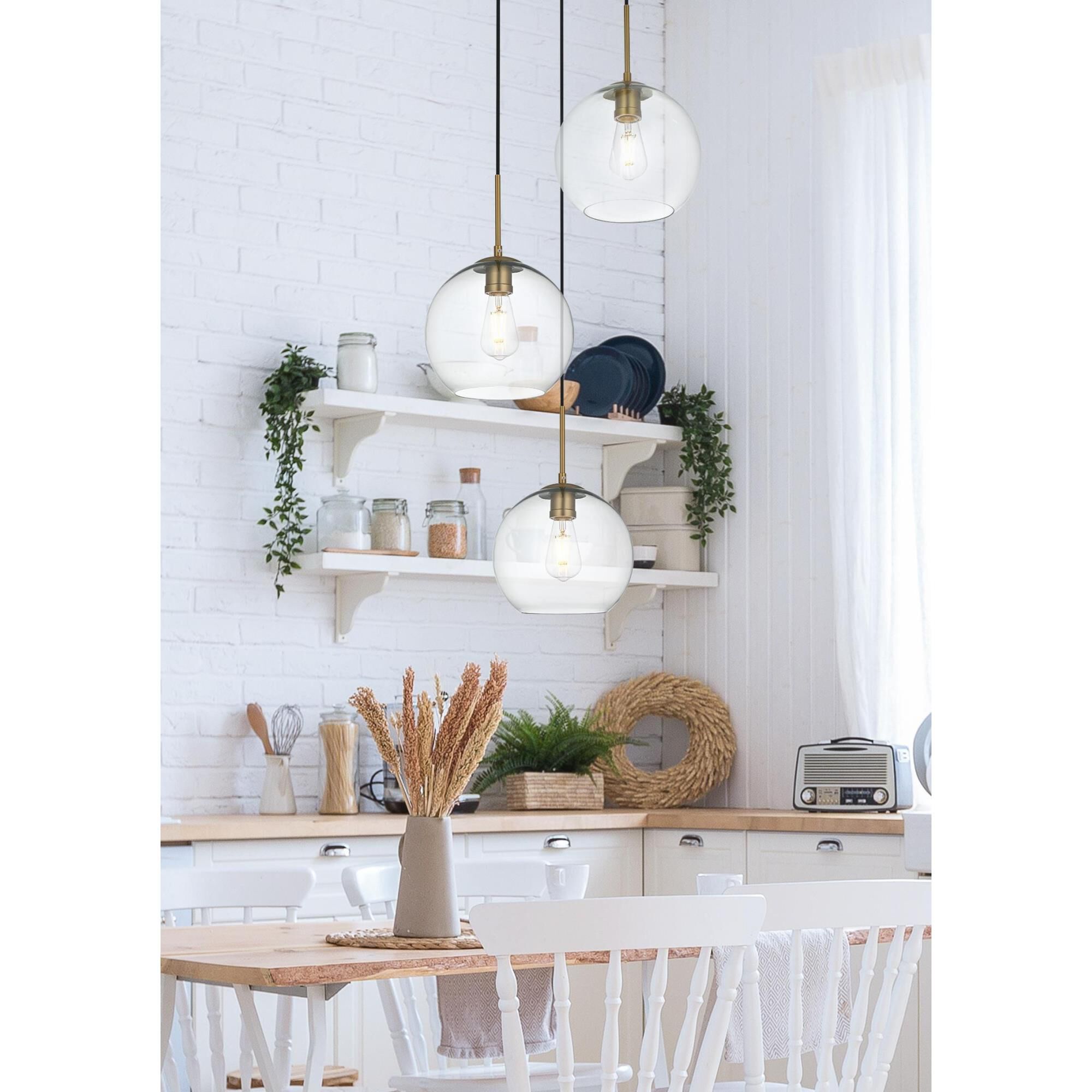 Baxter 20 Inch Multi Light Pendant by Elegant Lighting