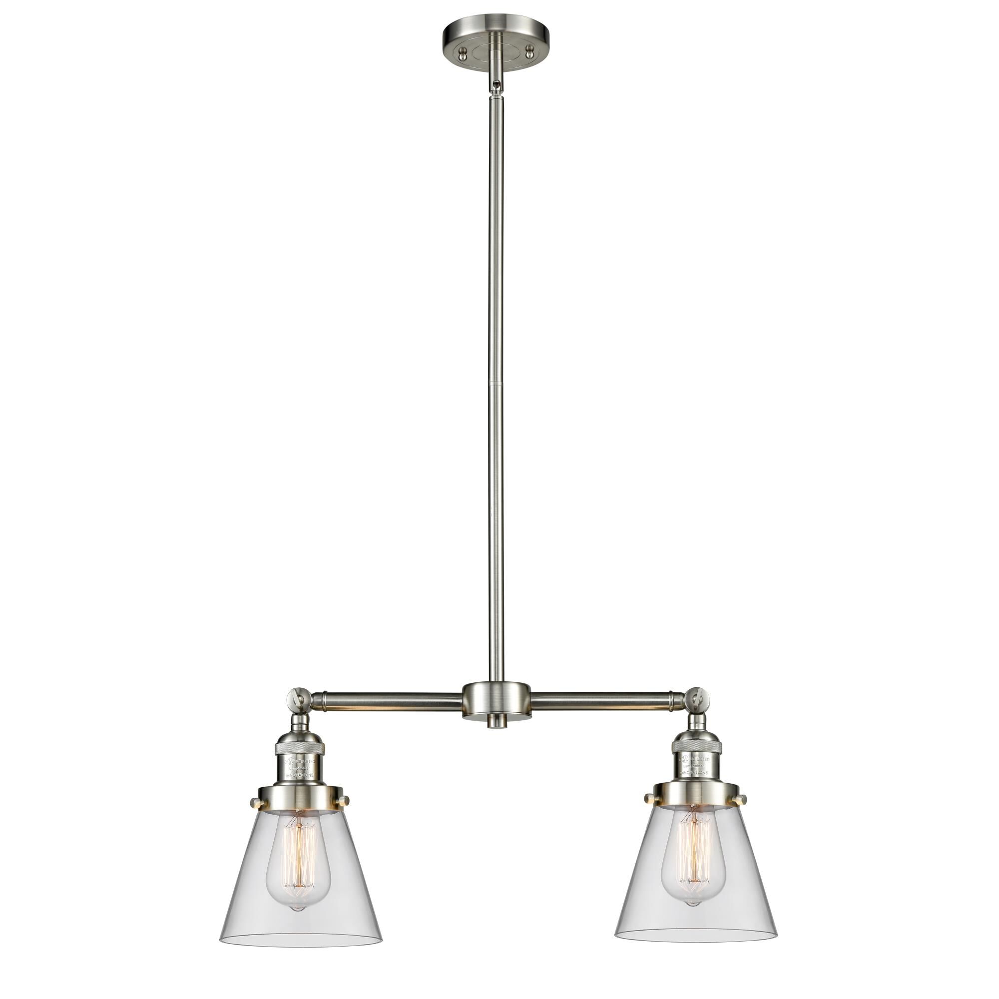 Bruno Marashlian Small Cone 21 Inch 2 Light Mini Chandelier by Innovations Lighting