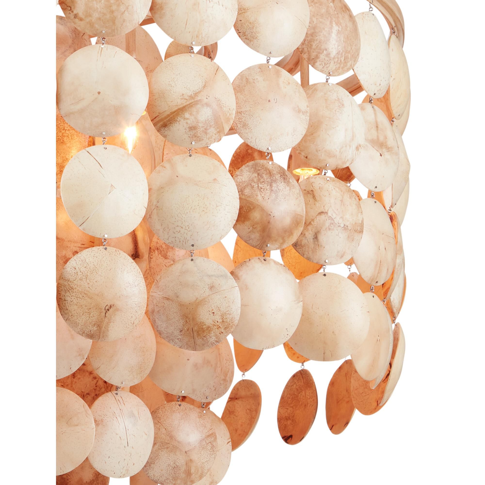 Buko 31 Inch 6 Light Chandelier by Currey and Company