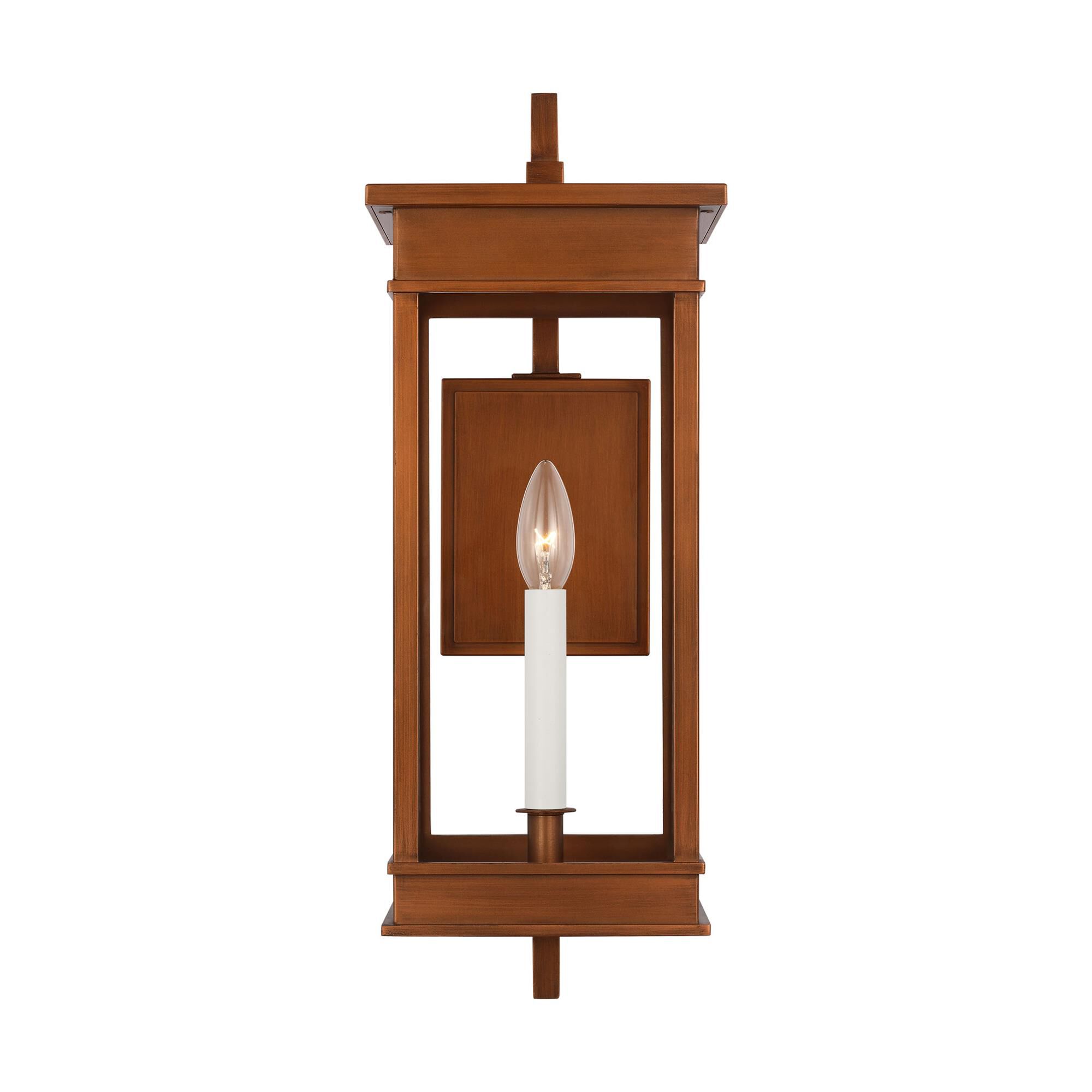 Shown in Natural Copper finish and Clear glass