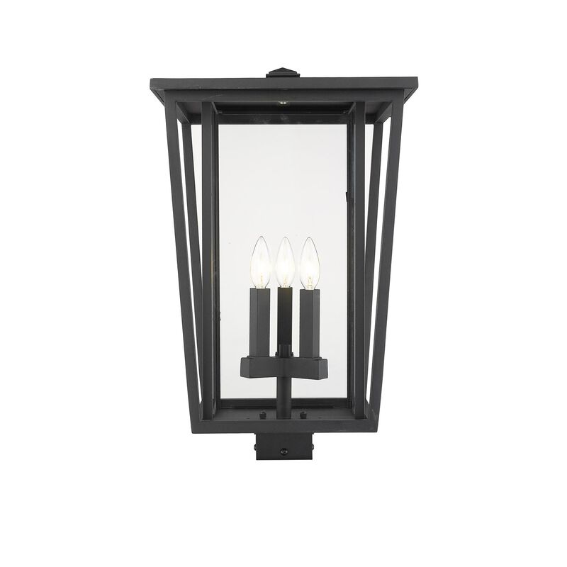 Seoul 22 Inch Tall 3 Light Outdoor Post Lamp by Z-Lite